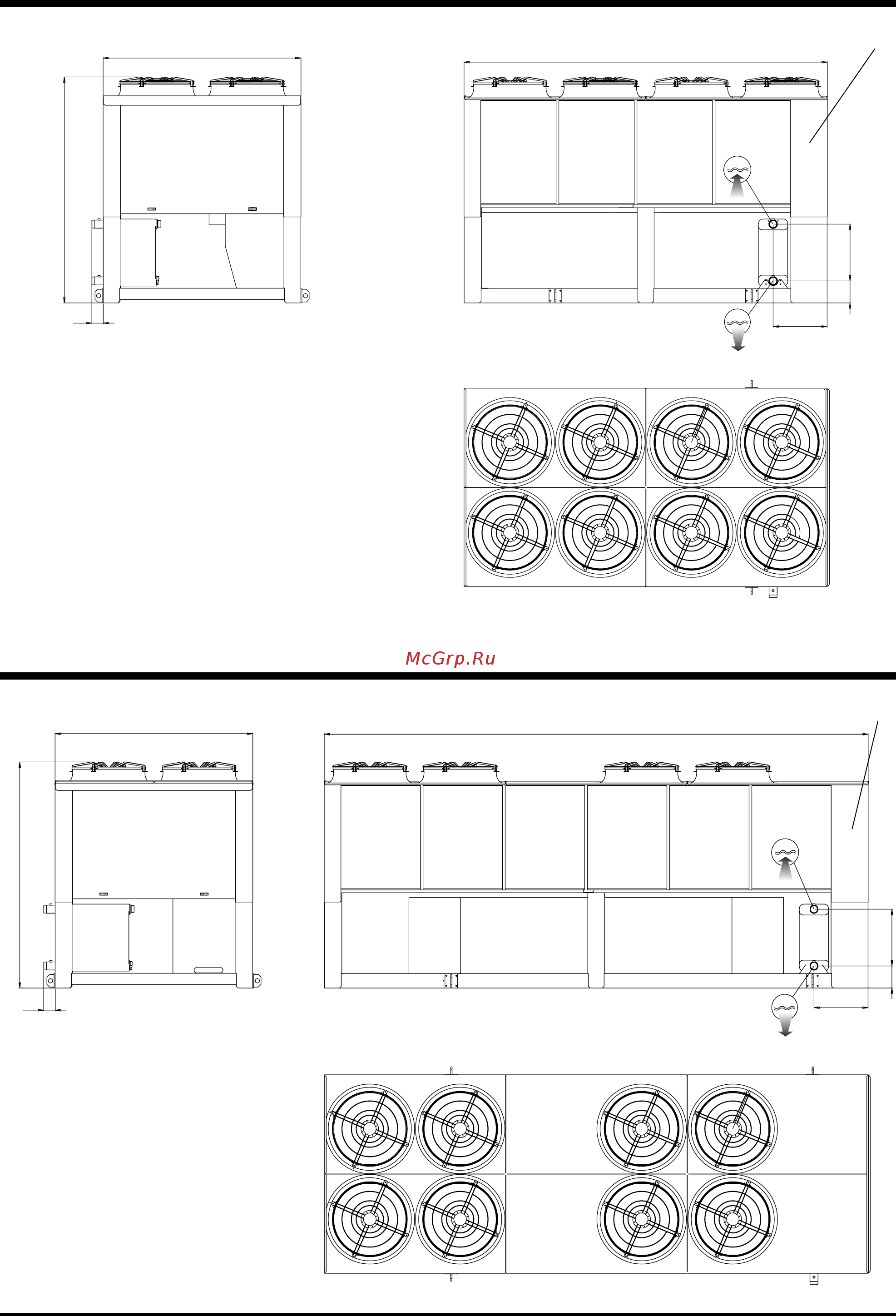 Airwell SLH 2402 [36/40] Dimensions slh 1802 1902 2002 bln ln slh 1602 1802 eln het
