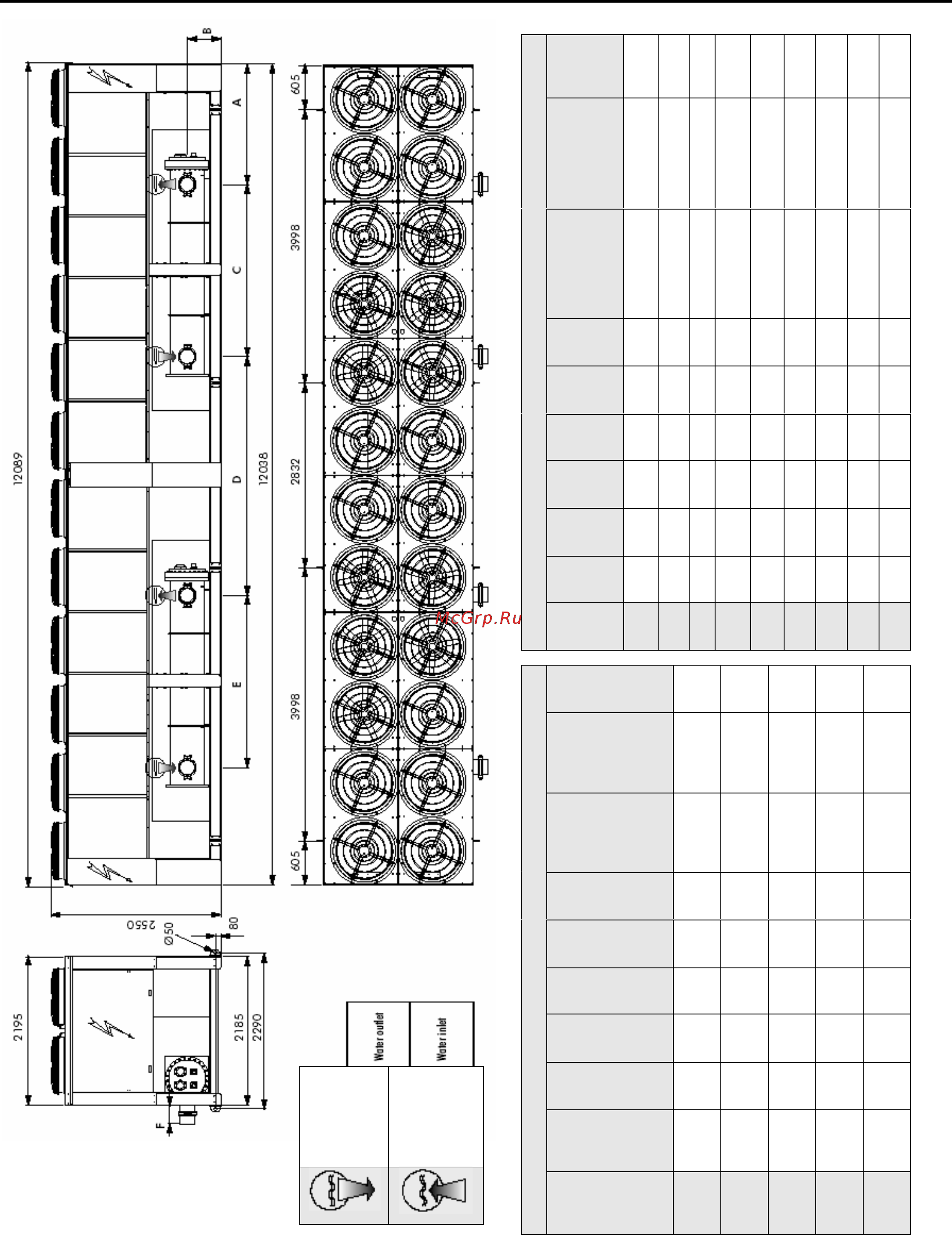 Airwell SLS 4202 [63/65] Размеры мм рама длиной 12 метров