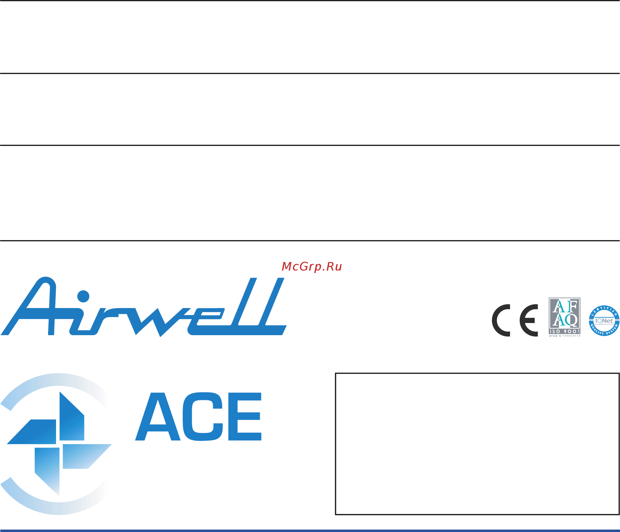 Airwell VLH 554 [30/30] A c e marketing