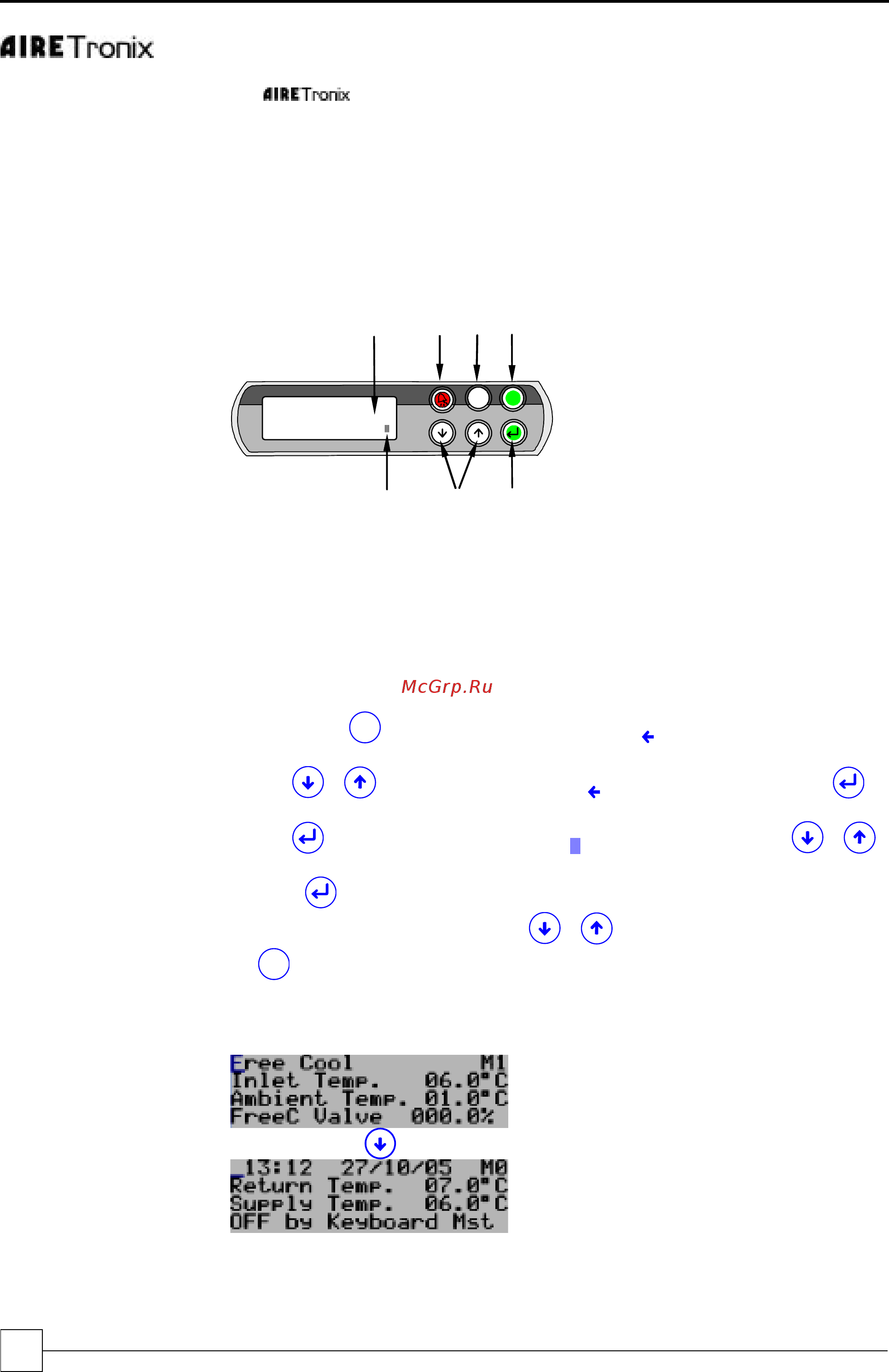 Airedale UCFC 125 [25/46] Controls