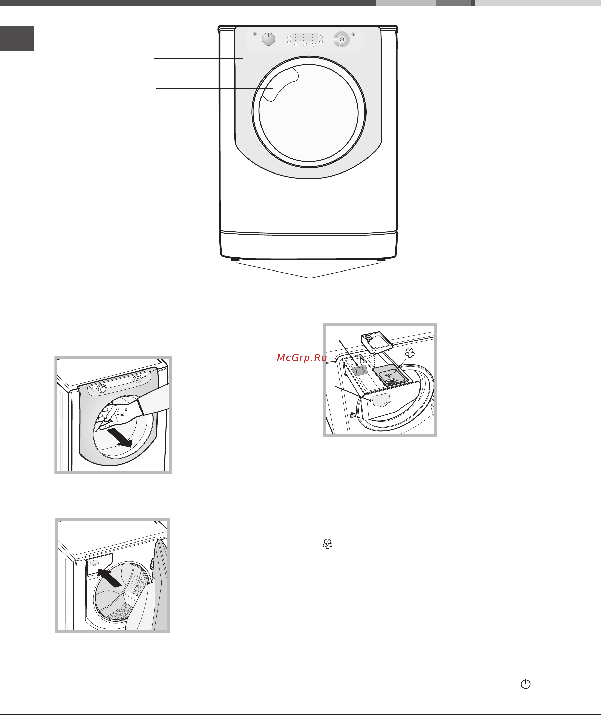 Hotpoint-Ariston AQS70L 05 [4/24] Панель управления люк