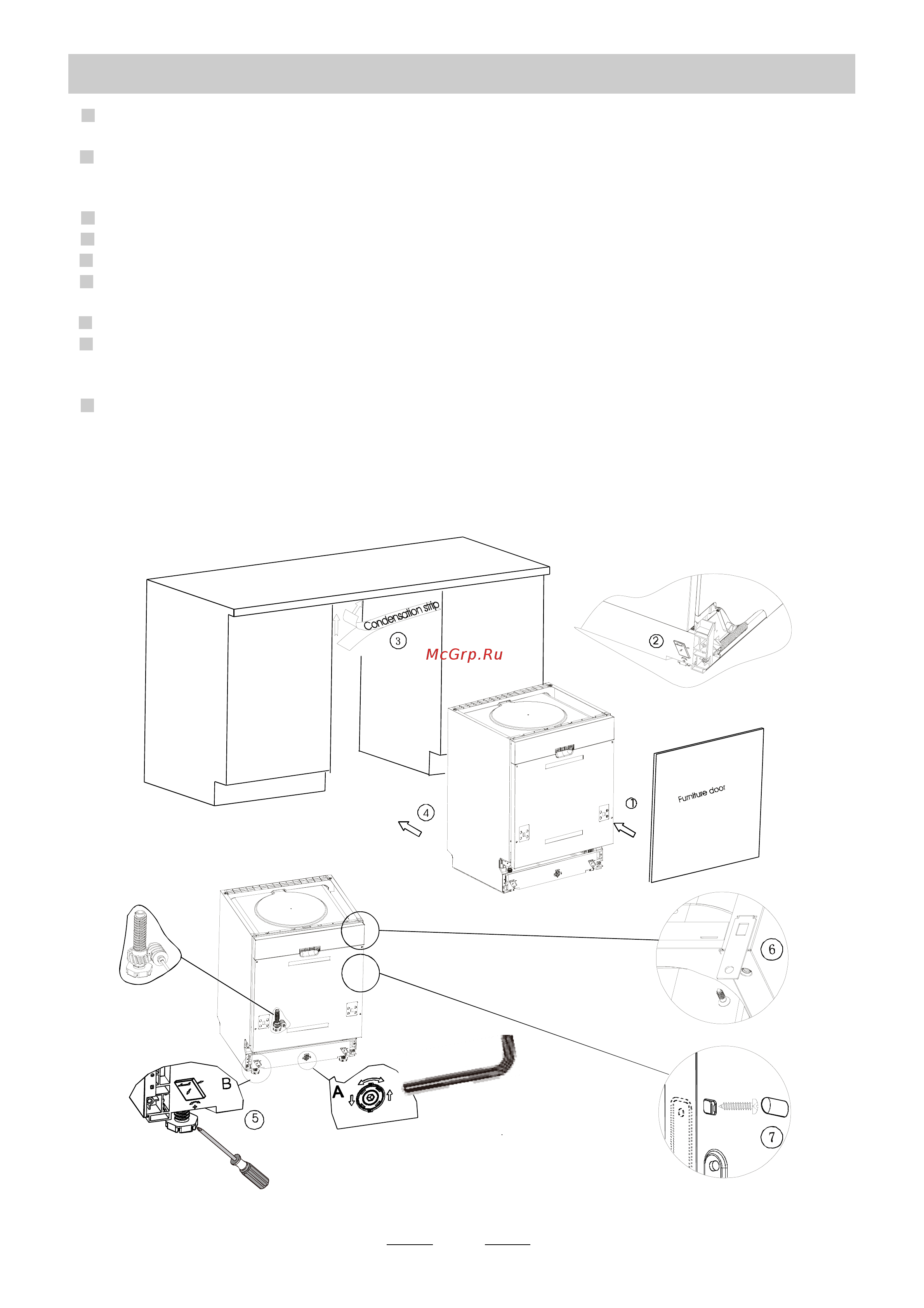 Bomann gspe 877 [22/30] Dishwasher installation steps
