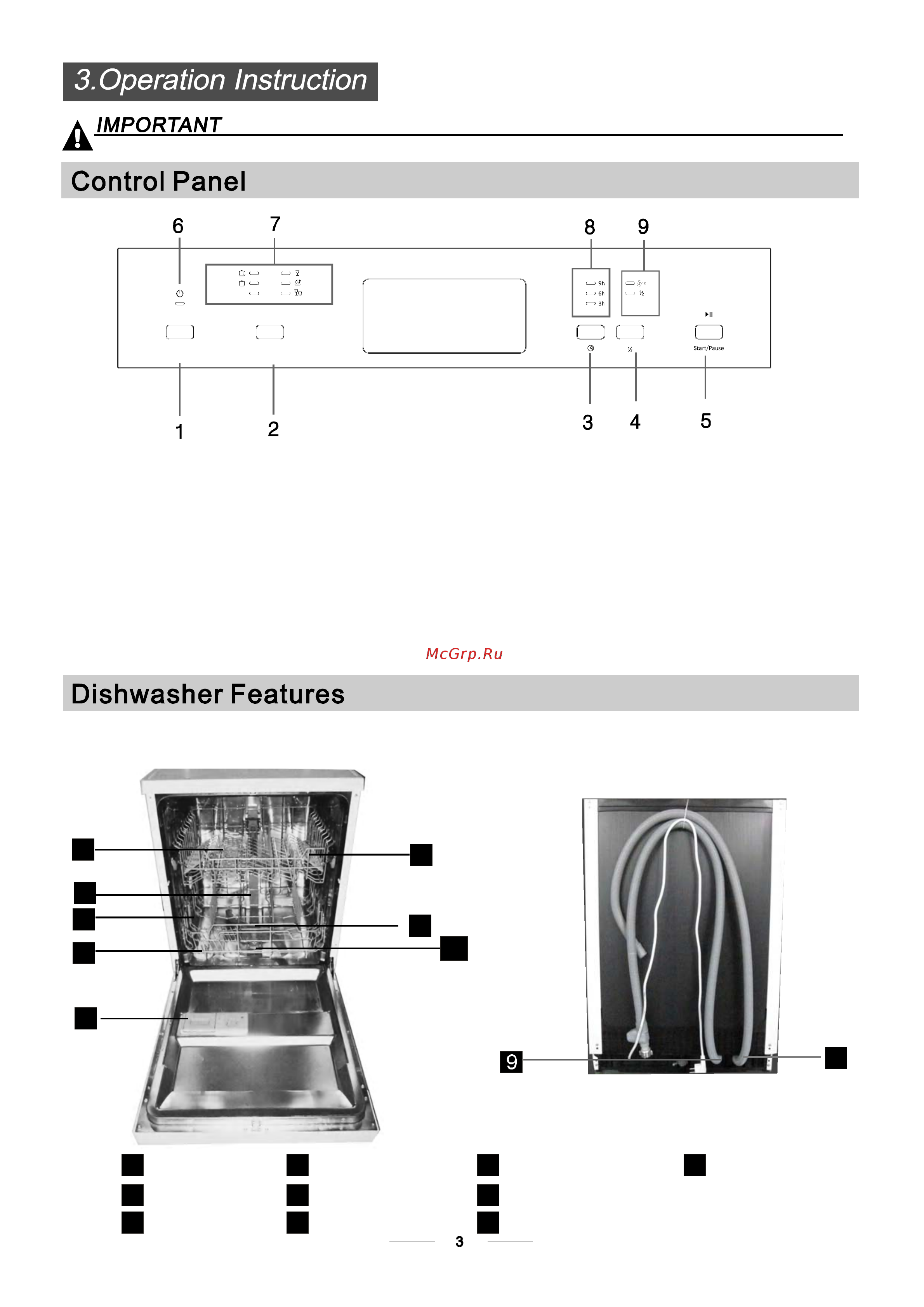 Bomann gspe 877 [6/30] Before using it for the first time to get the best performance from your dishwasher read all operating instructions