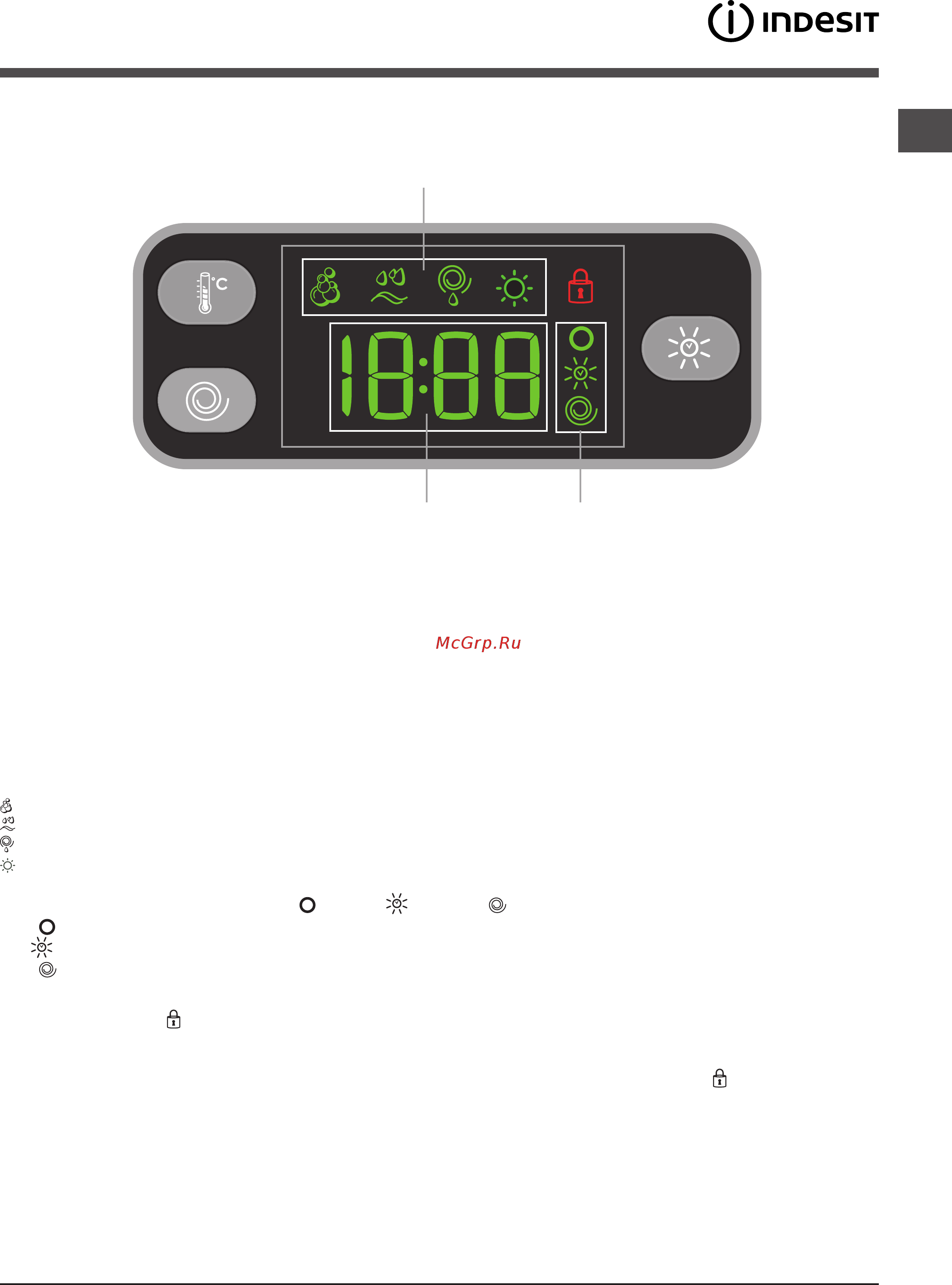 Indesit IWDE 7105 B [7/84] Display