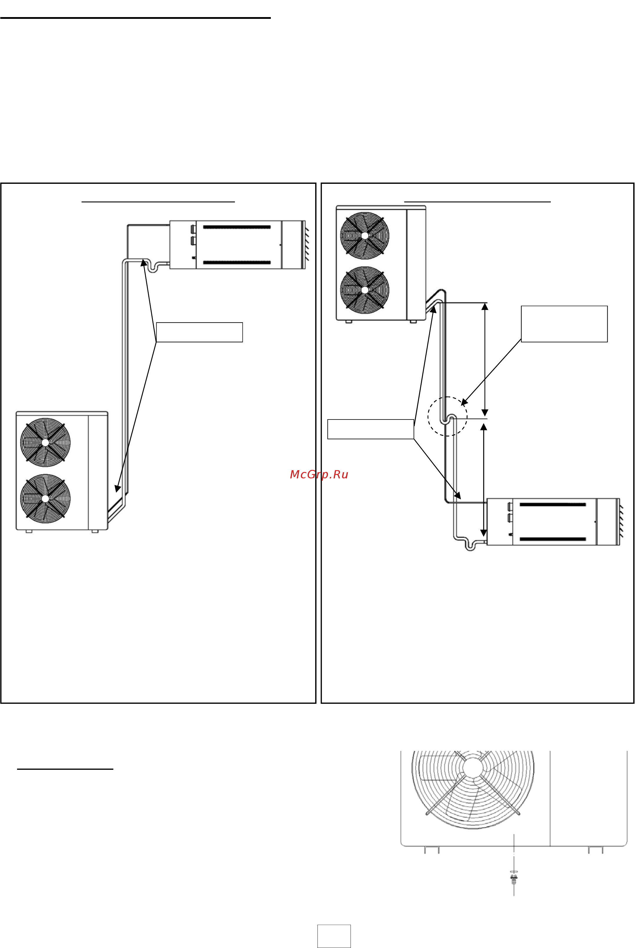Aircalo Sunpac 50R [10/28] Raccordement frigorifique