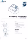 Aspen pumps Hi-capacity Boiler Pump Инструкция по эксплуатации