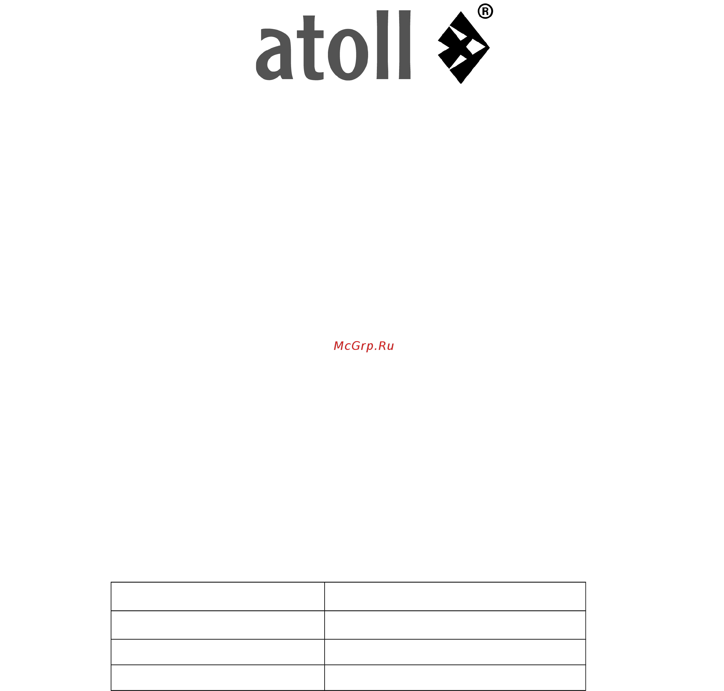 Atoll 1261SE-ALT1 Инструкция по эксплуатации онлайн