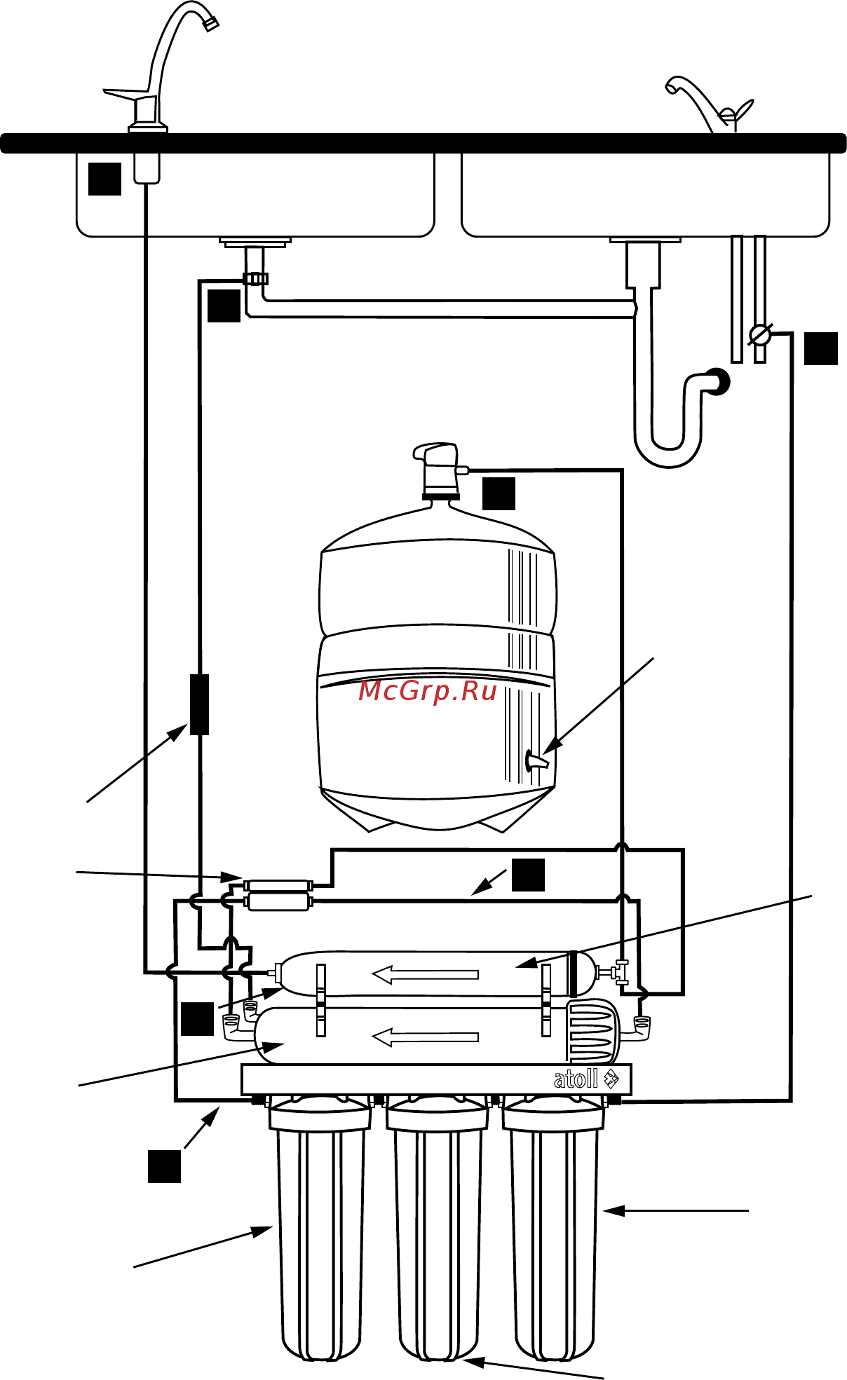 Atoll A 550 [10/26] Установка системы а 550