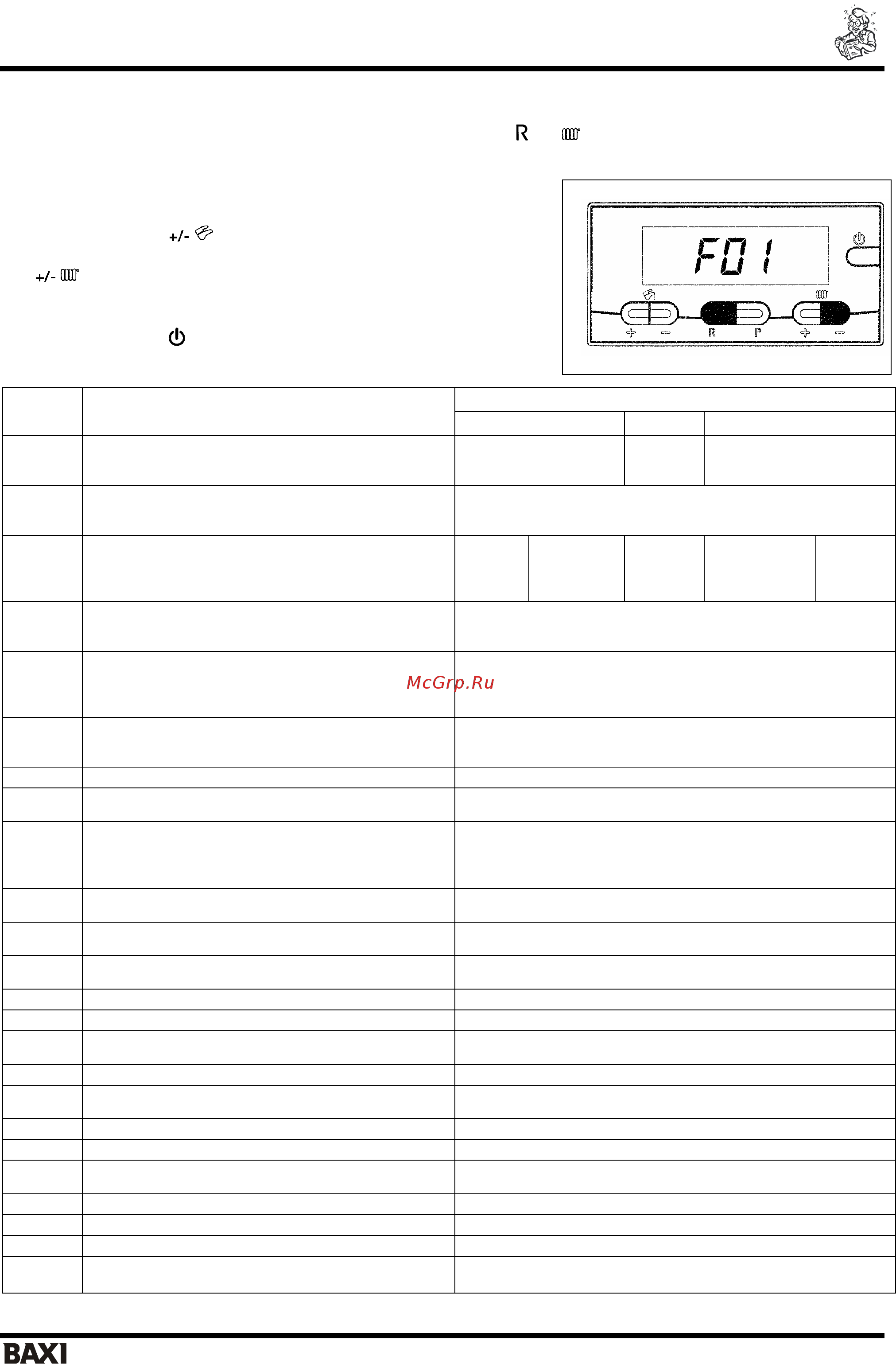 Baxi LUNA 3 1.310 Fi [20/35] Установка параметров