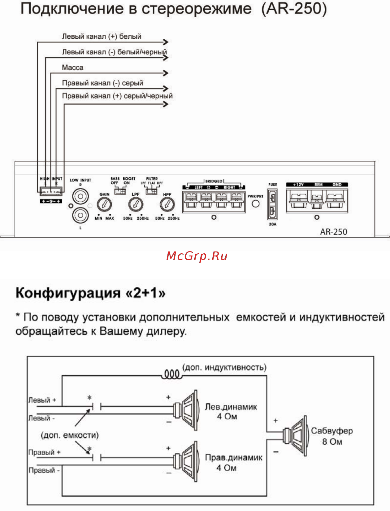 Prology AR-250 Инструкция по эксплуатации онлайн [8/12] 10370