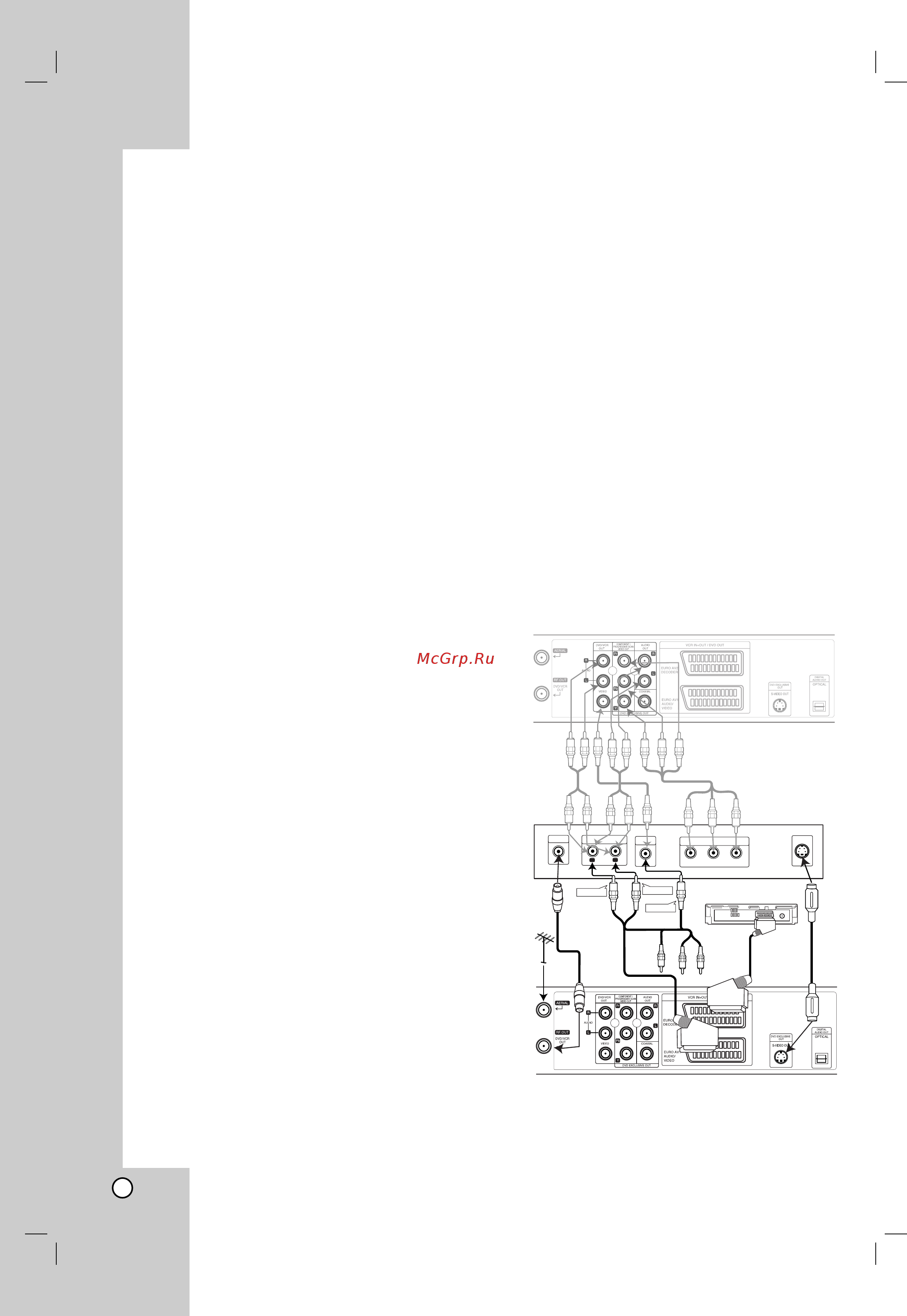LG DC488DX [10/41] Подключение к тв и декодер или слутник