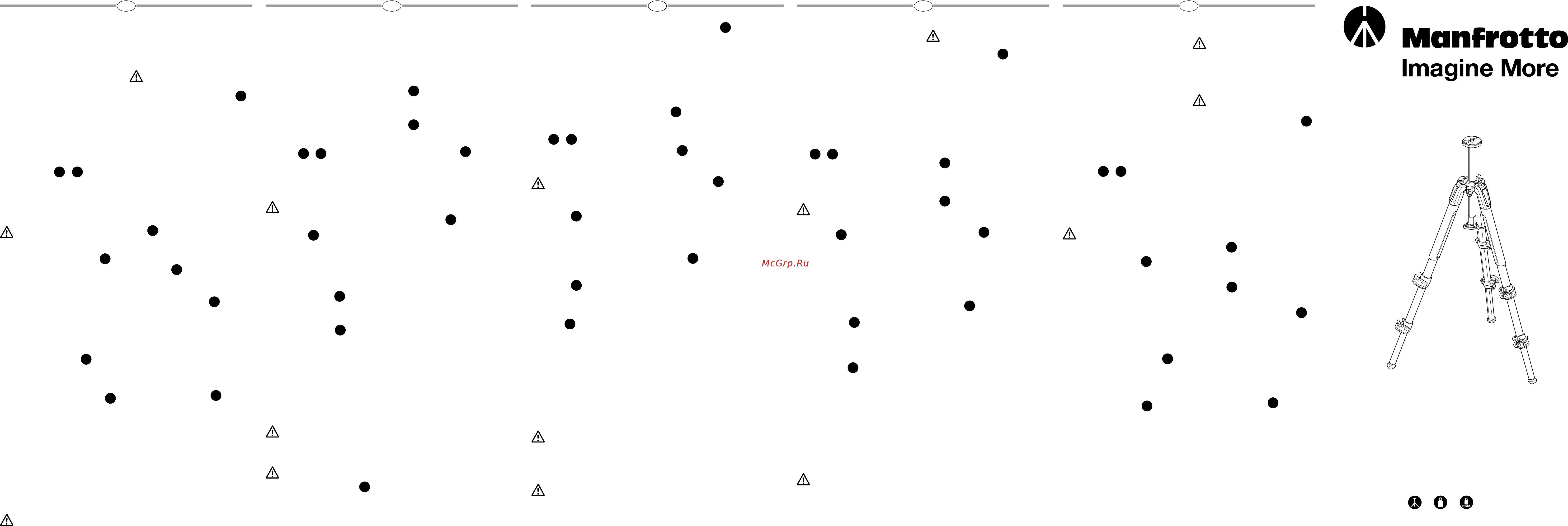 Manfrotto 190X Alu W 804 MK II (MK190X3-3W1) [2/3] Instructions