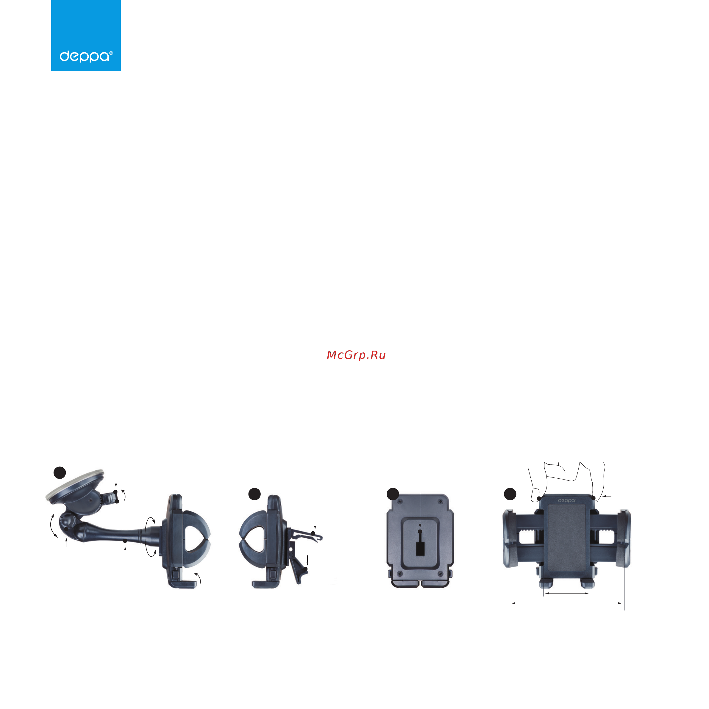 Deppa Crab 3 (55103) Инструкция по эксплуатации онлайн