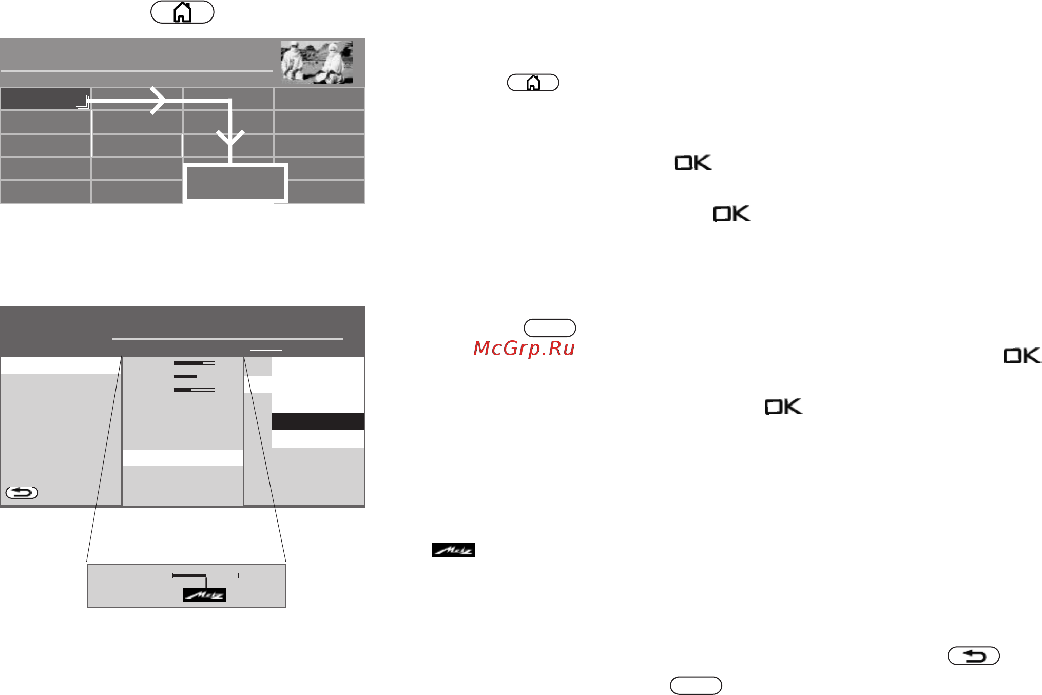 Metz Planea 43 TX76 UHD twin [18/162] Управление меню