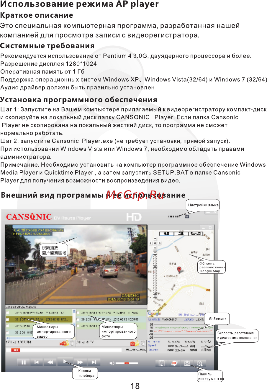 Cansonic Z1 Zoom [20/24] Страница 20