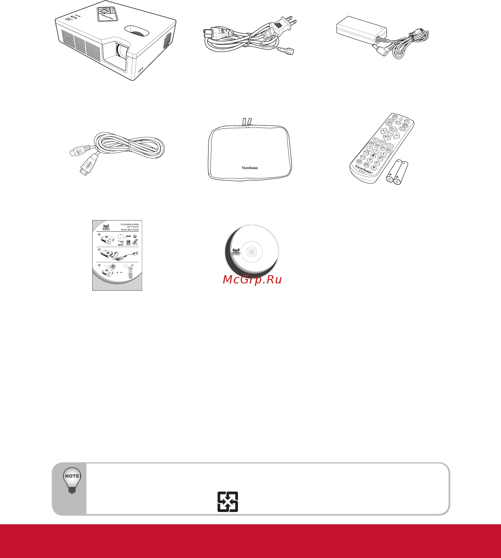 Viewsonic PRO8520WL [9/47] Введение