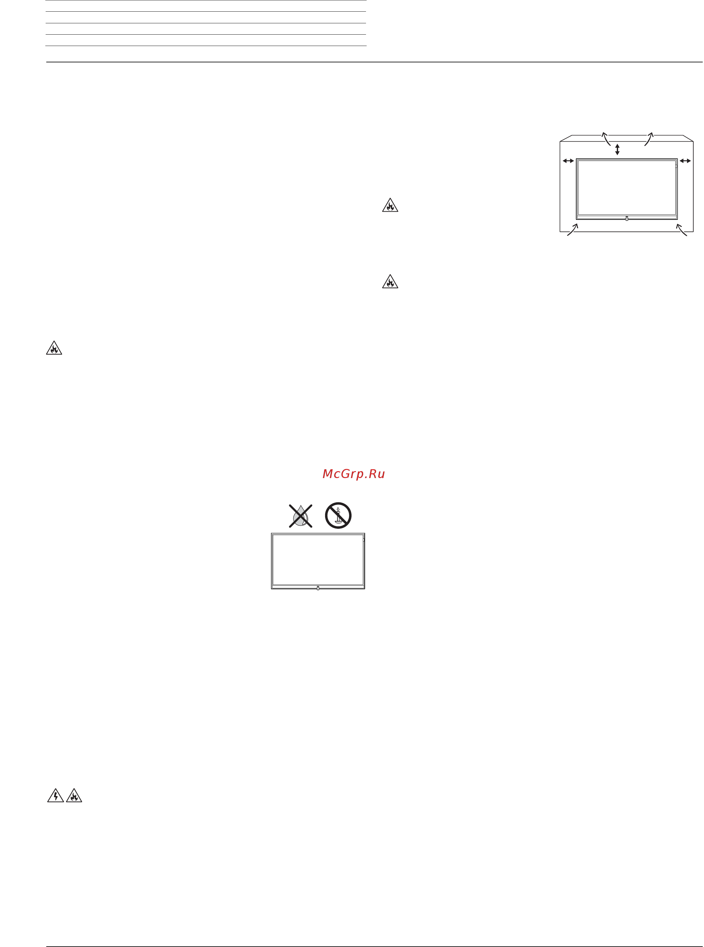 Loewe OLED56437D50 Bild 7.77 Graphite Grey [4/52] Like any electronic device your tv set re quires air for cooling obstruction of the air cir culation can cause fires