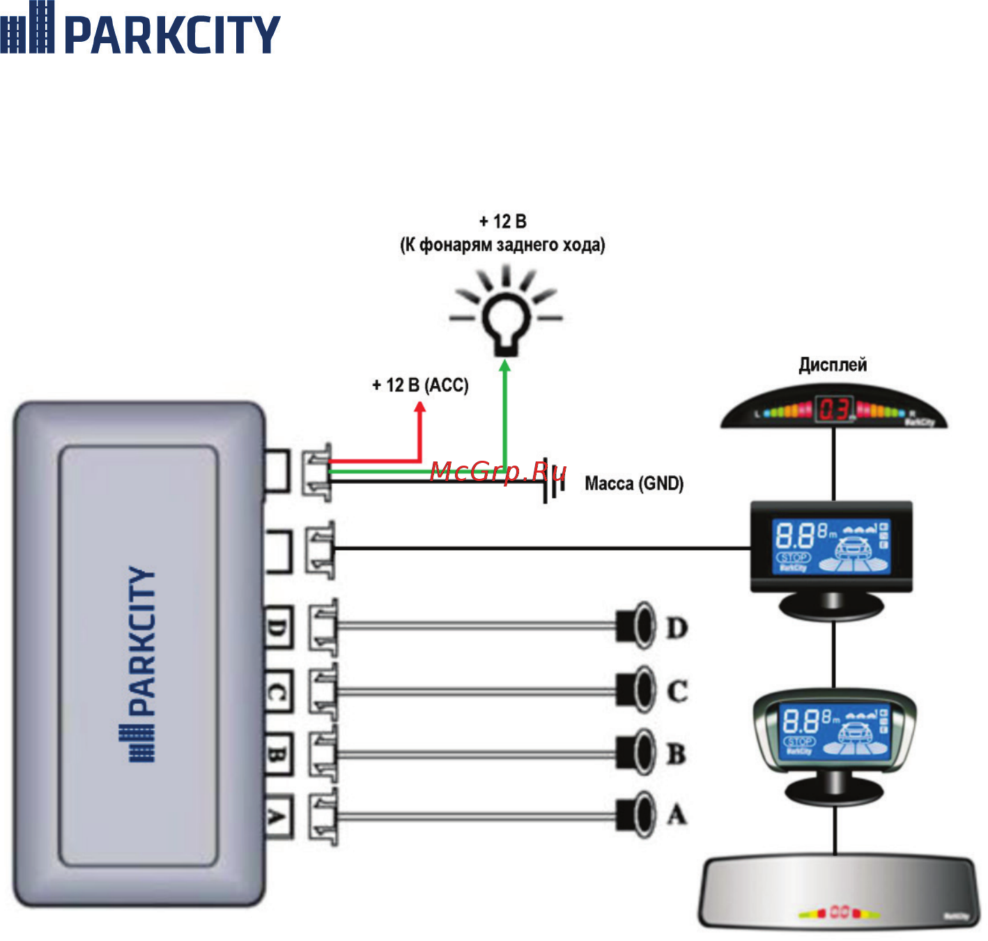 Parkcity Riga 418/106 со встроенным GPS модулем [14/24] Автомобильная парковочная система