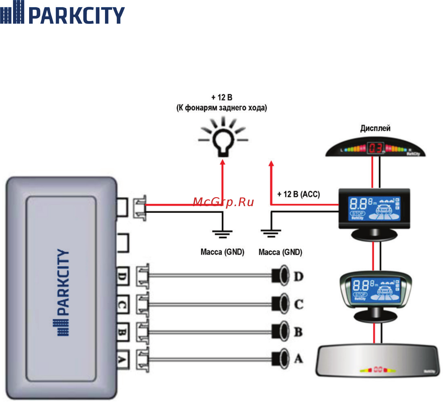 Parkcity Riga 418/106 со встроенным GPS модулем [15/24] Автомобильная парковочная система