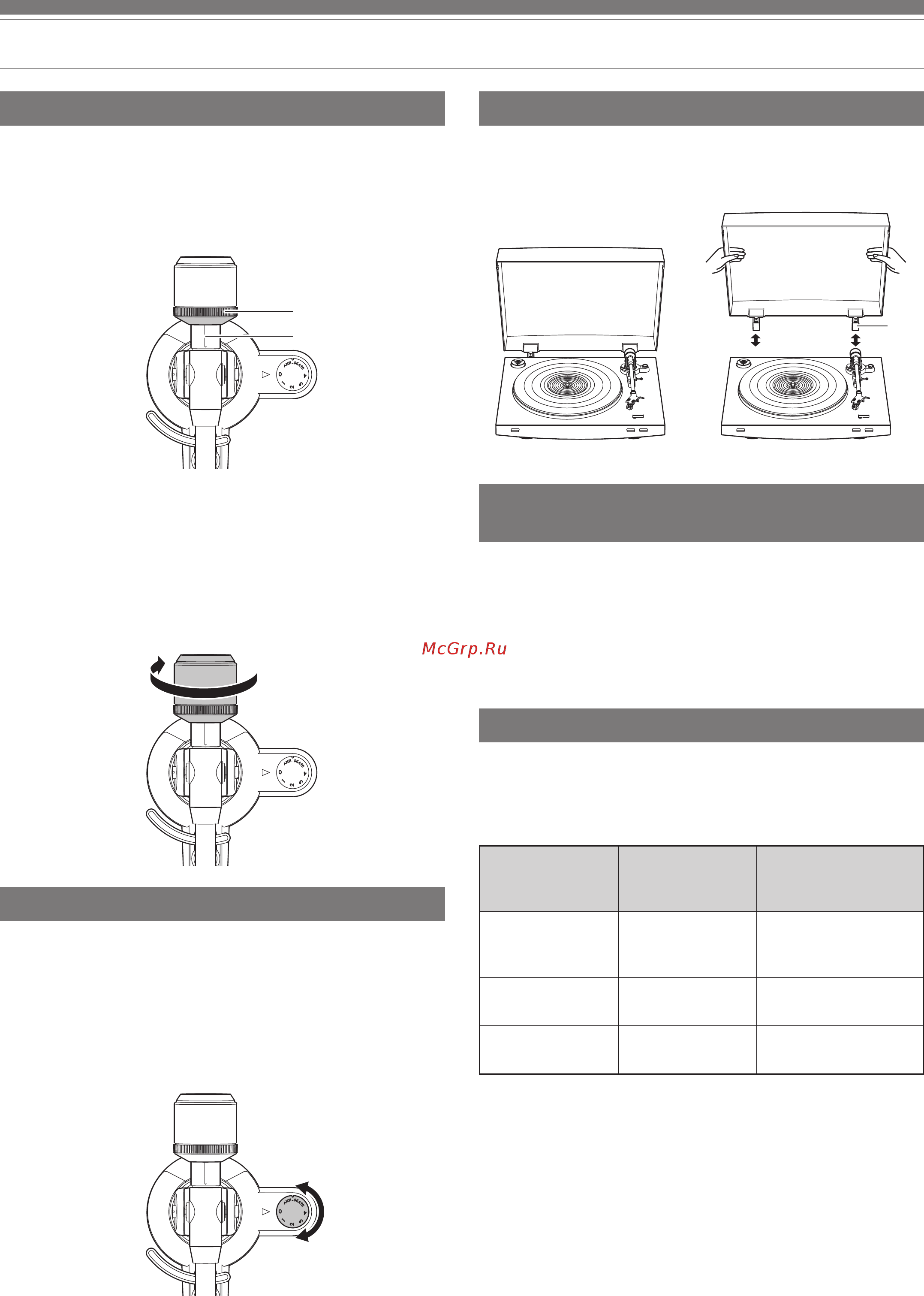 Audio-Technica AT-LP3XBT BK [8/15] Подготовка к работе