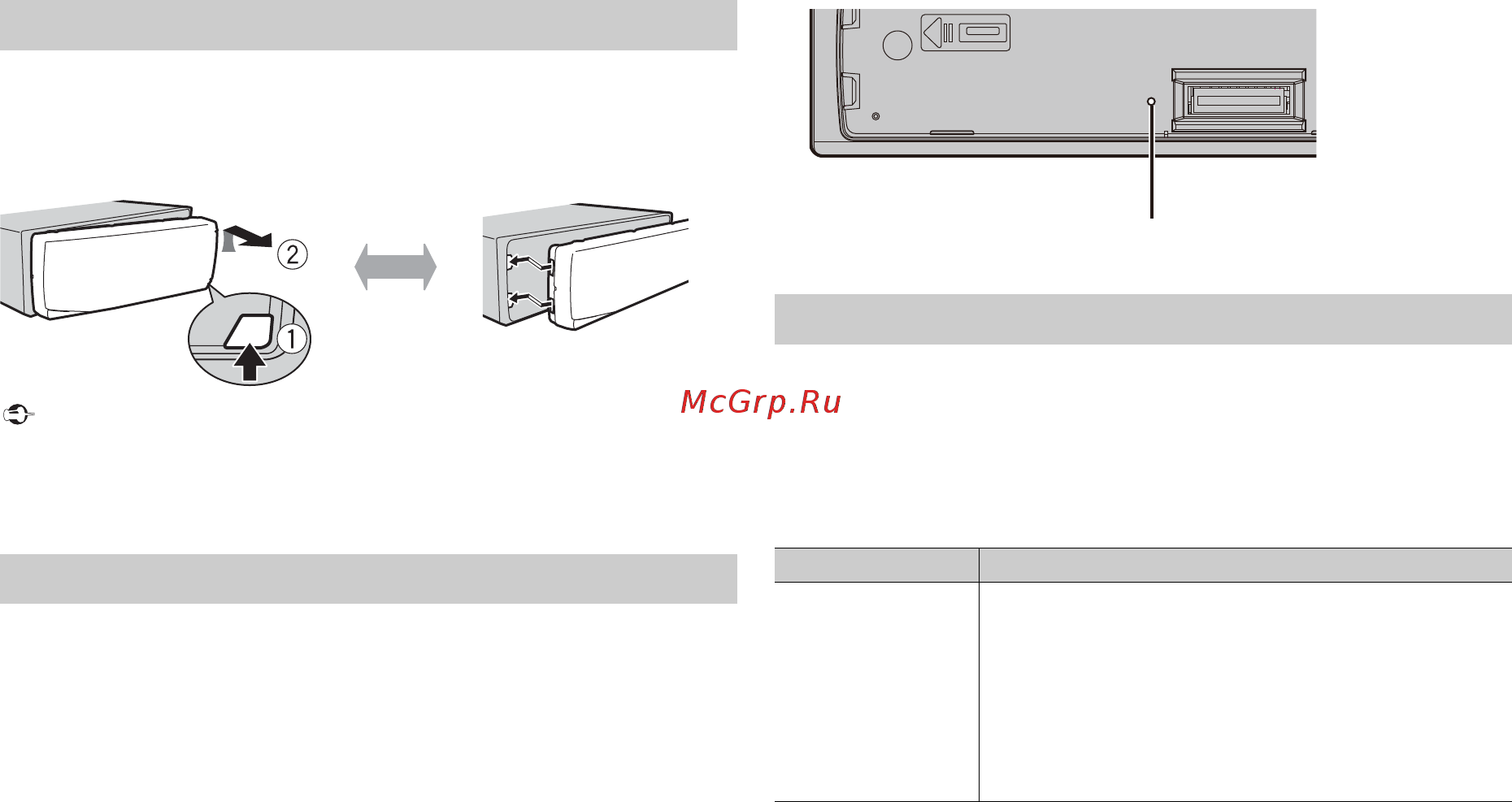 Pioneer MVH-S300BT-K [5/36] Сброс микропроцессора
