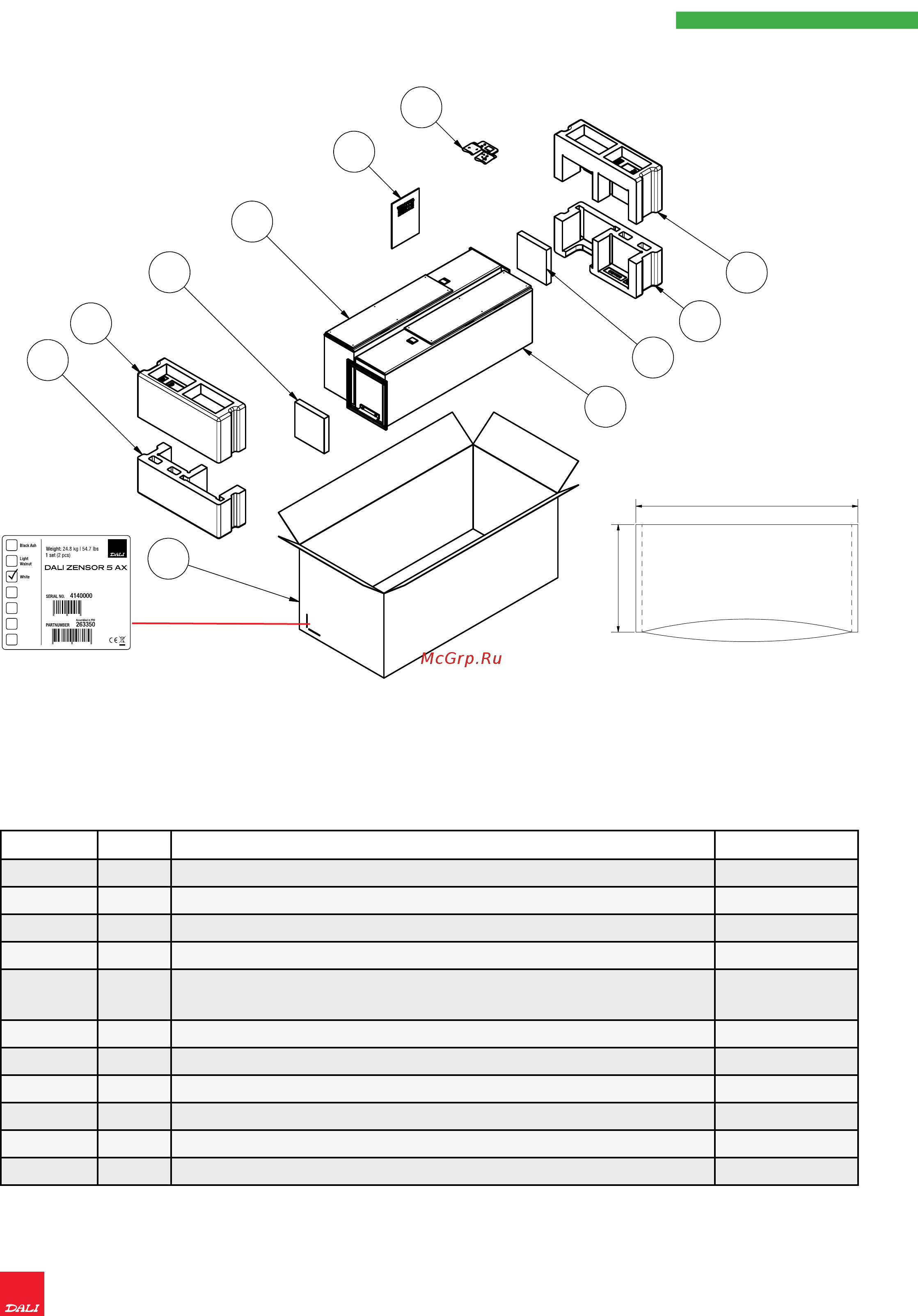 DALI Zensor 5 AX черный дуб [18/19] Packing