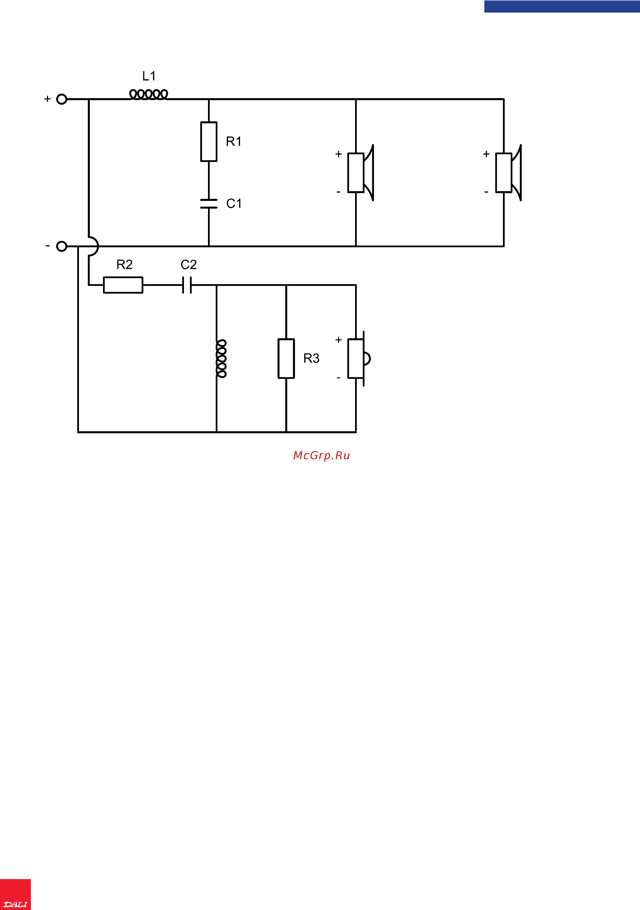 DALI Zensor 5 AX белый [4/19] Crossover diagram