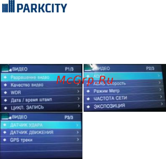 Parkcity DVR HD 790 [12/24] Меню видео