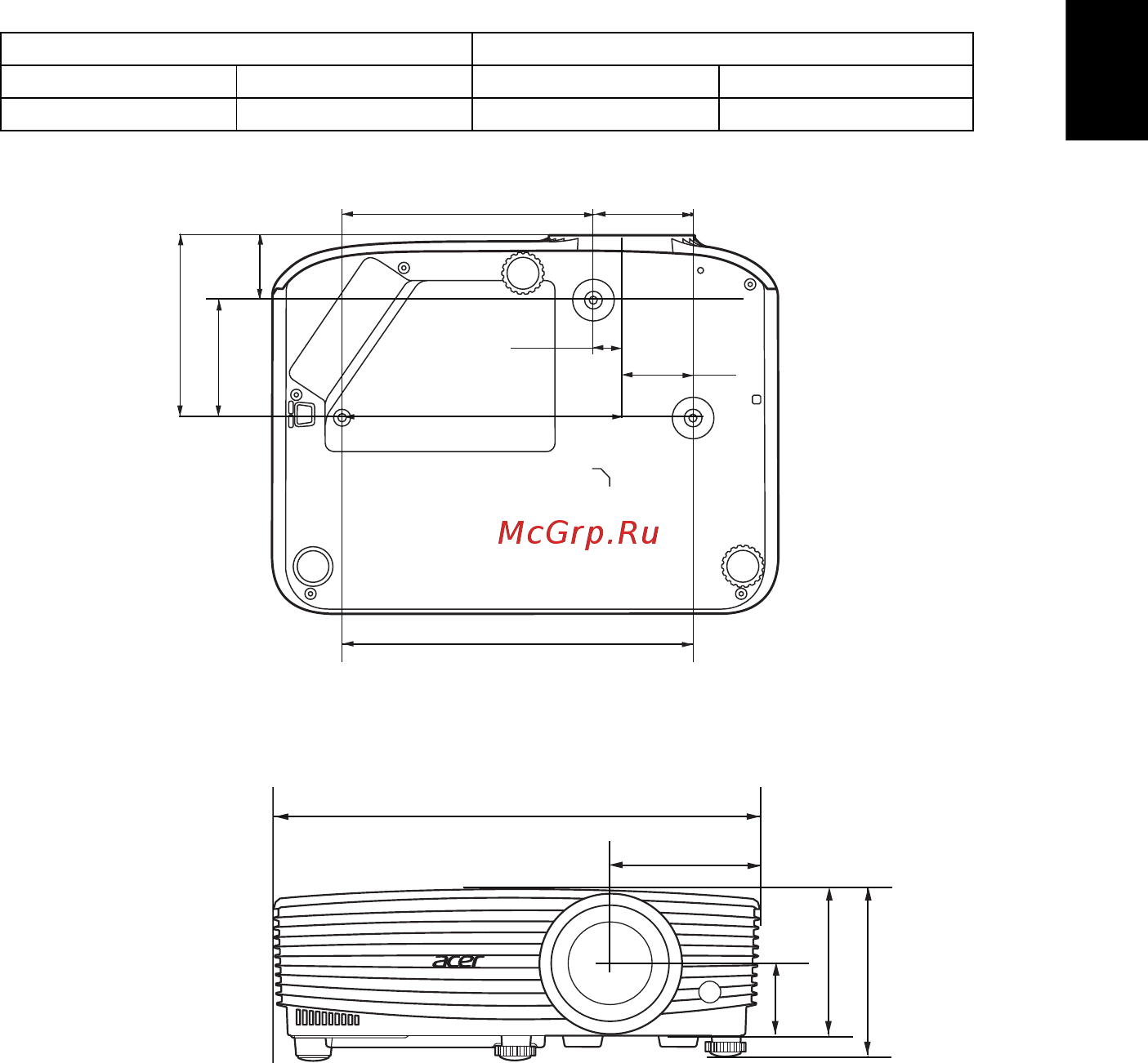 Acer P1250 [51/65] Русский