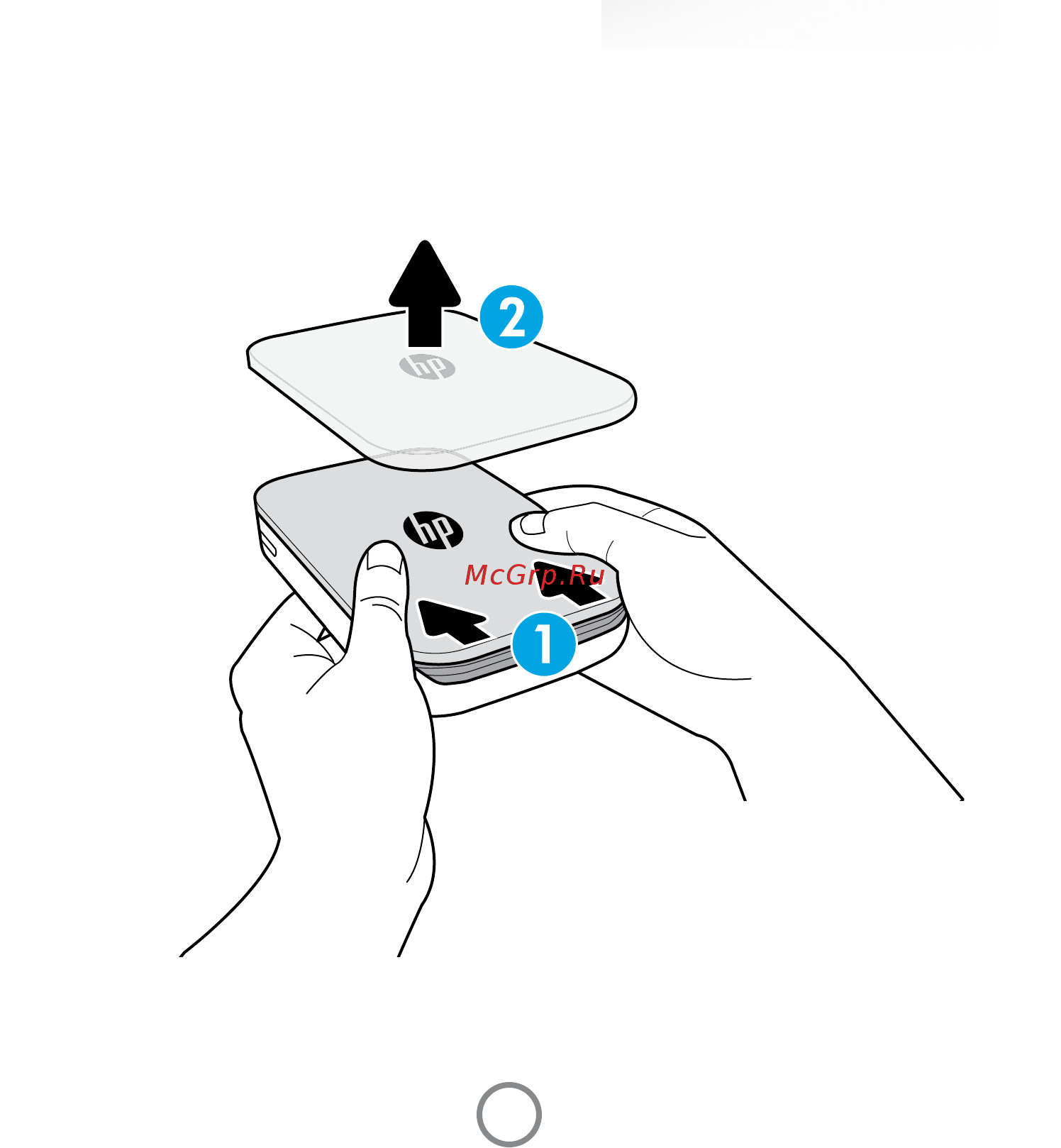 HP ZINK Sticky-Backed Photo Paper (W4Z13A) Инструкция по эксплуатации онлайн