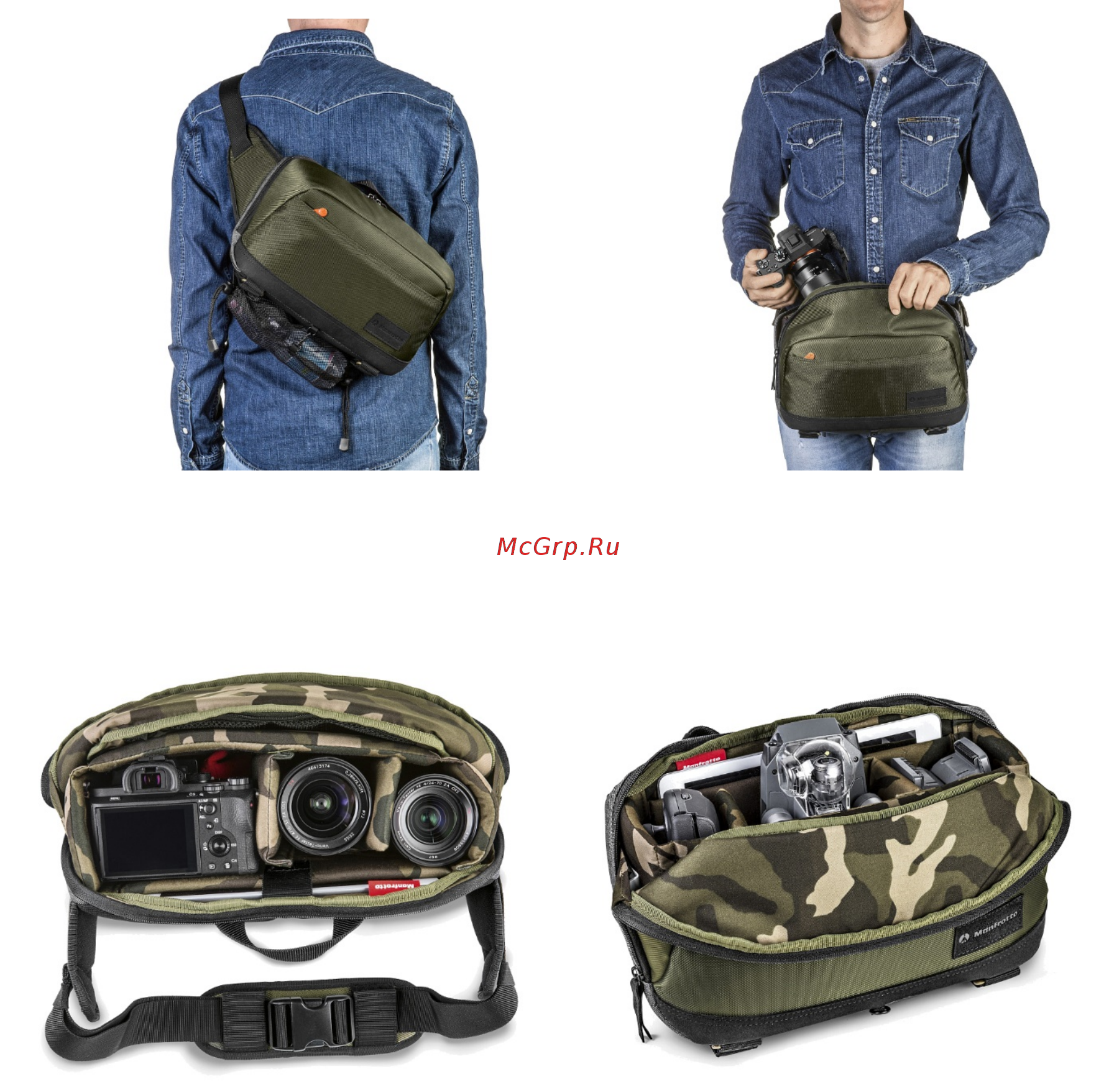 Manfrotto слинг Street CSC (MS-S-GR) Инструкция по эксплуатации онлайн