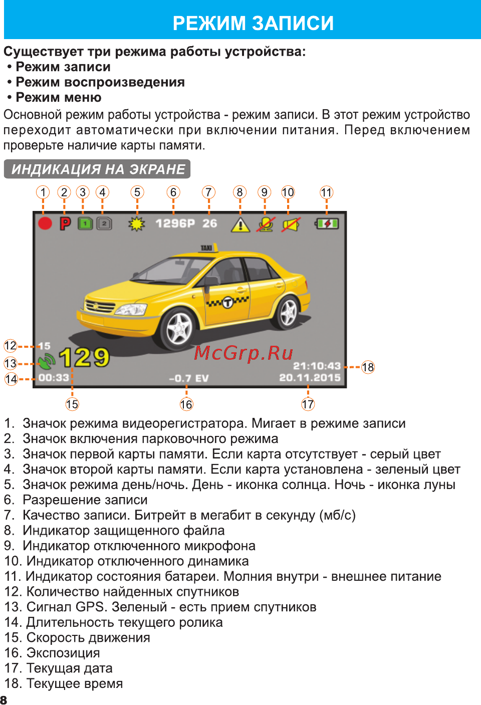 TrendVision MR-700 GNS [9/21] Страница 9