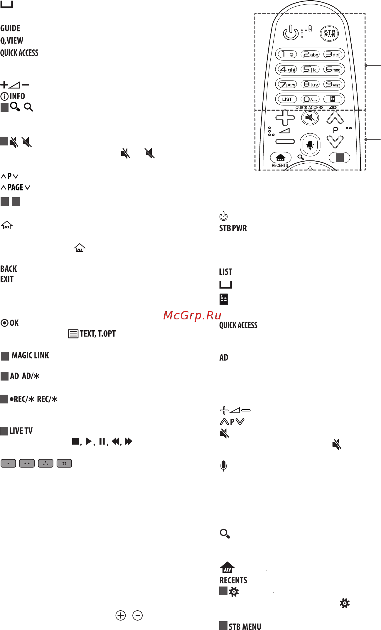 LG 55SK7900 [22/39] Использование пульта ду magic