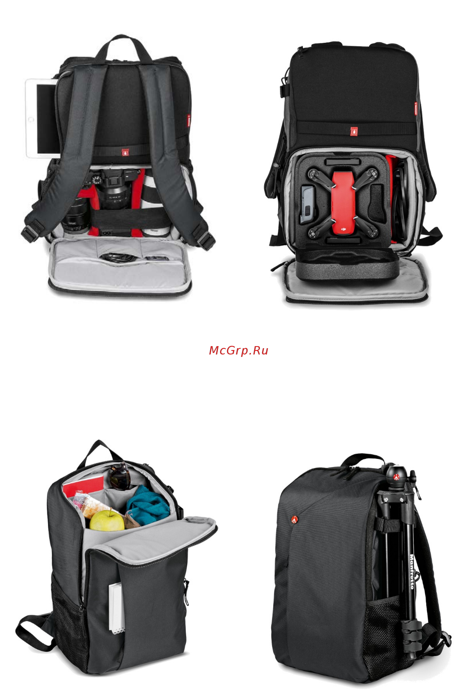 Manfrotto NX Grey (NX-BP-GY) Инструкция по эксплуатации онлайн