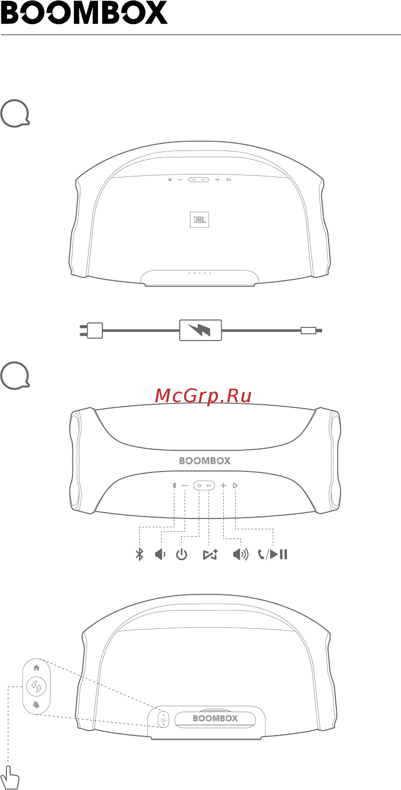 JBL Boombox Squad ( Инструкция по эксплуатации онлайн [2/24] 344380