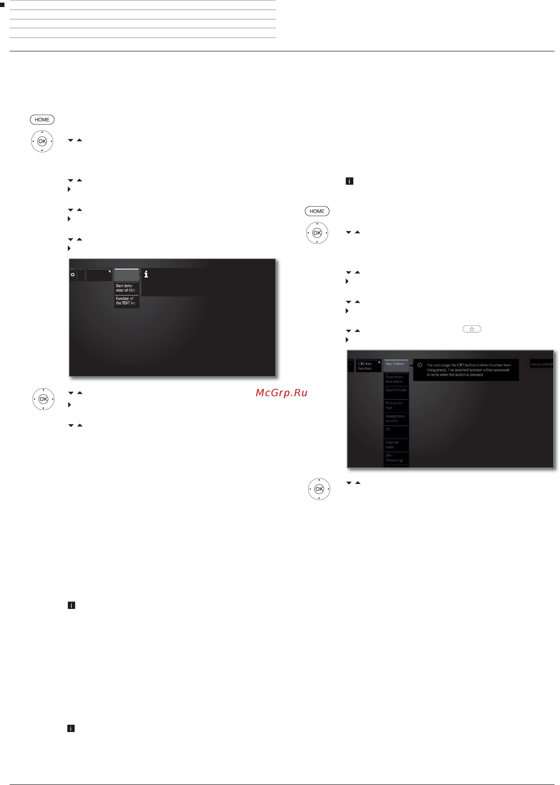 Loewe Bild 9.65 Graphite Grey (56441D50) [104/204] Функции кнопки звездочка