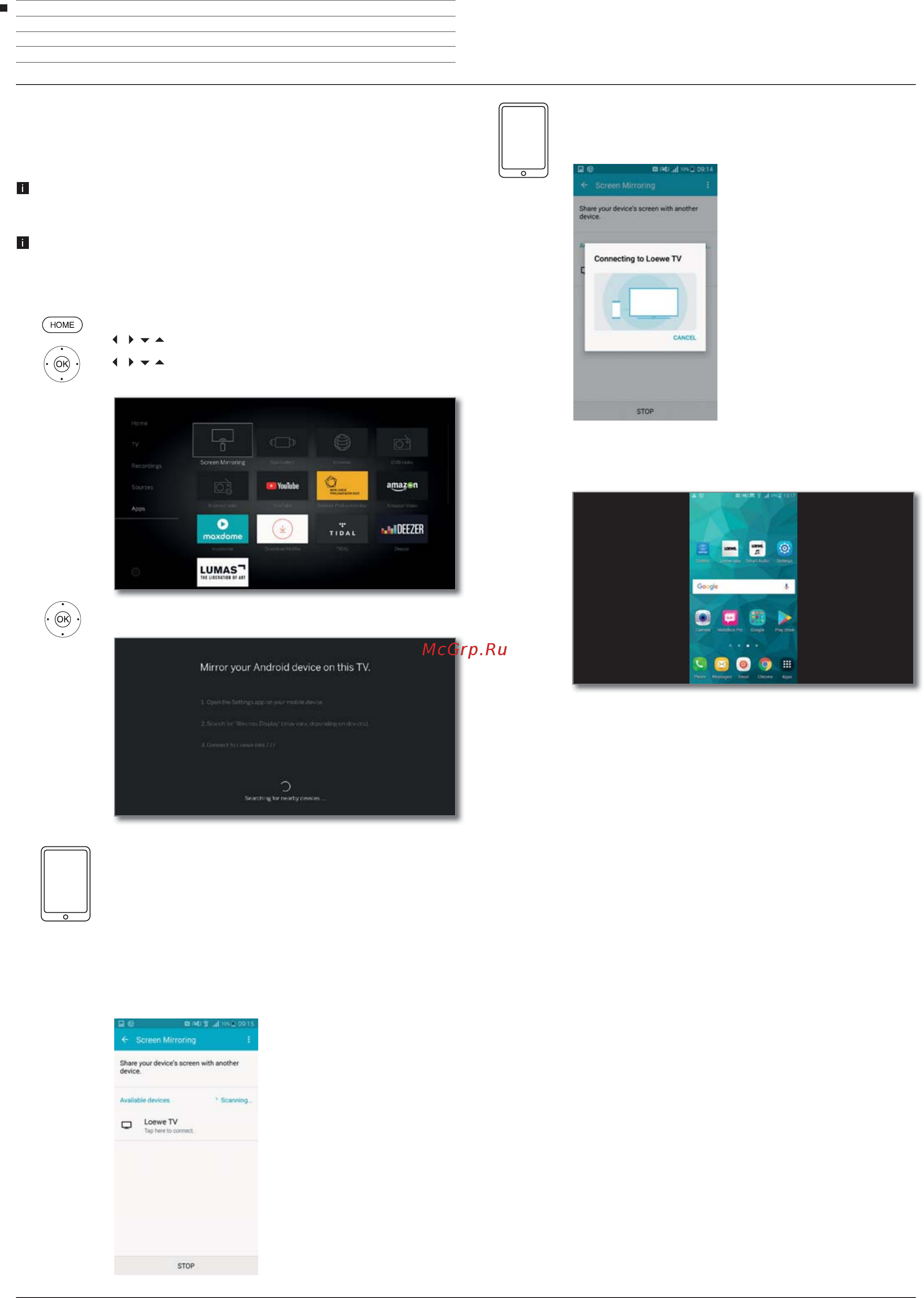 Loewe Bild 9.65 Graphite Grey (56441D50) [76/204] Screen mirroring дублирование экрана