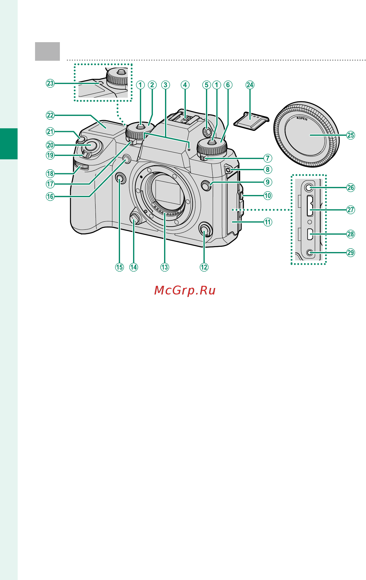 Fujifilm X-H1 Body with Battery Grip Kit [20/308] Компоненты фотокамеры