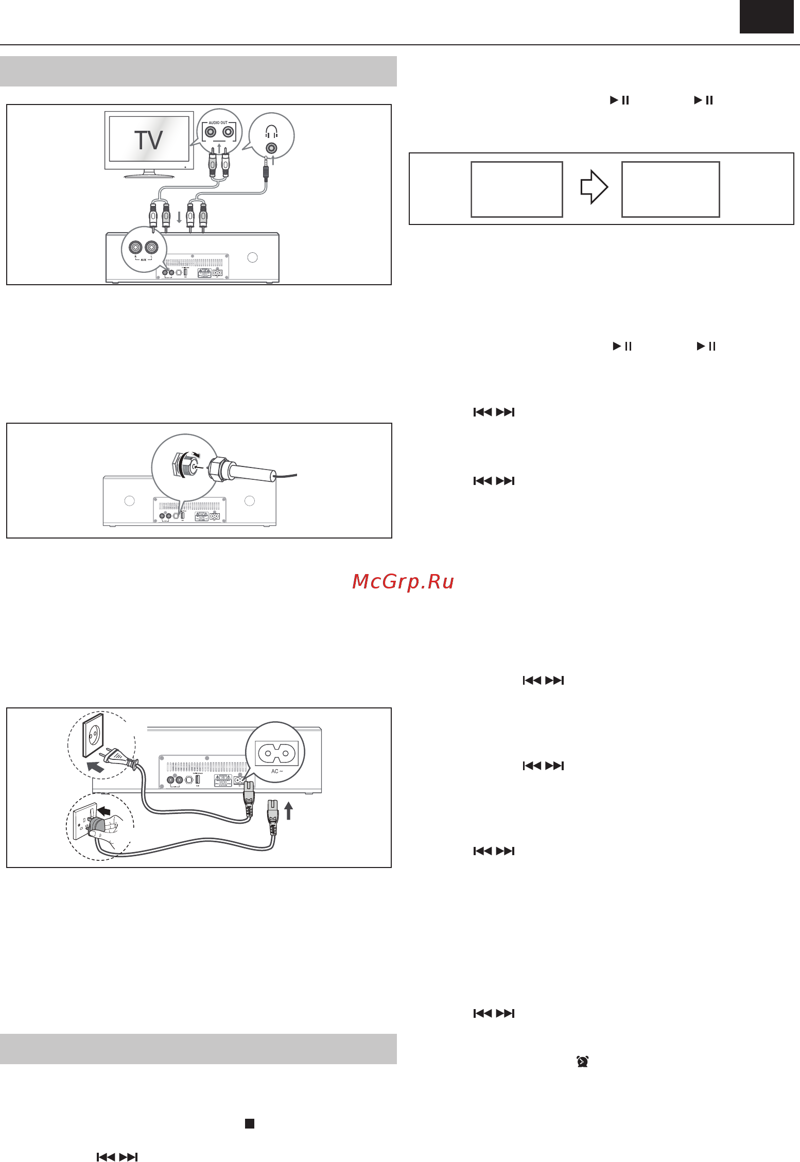 Sharp XL-B715D(WH) [7/16] Set the clock