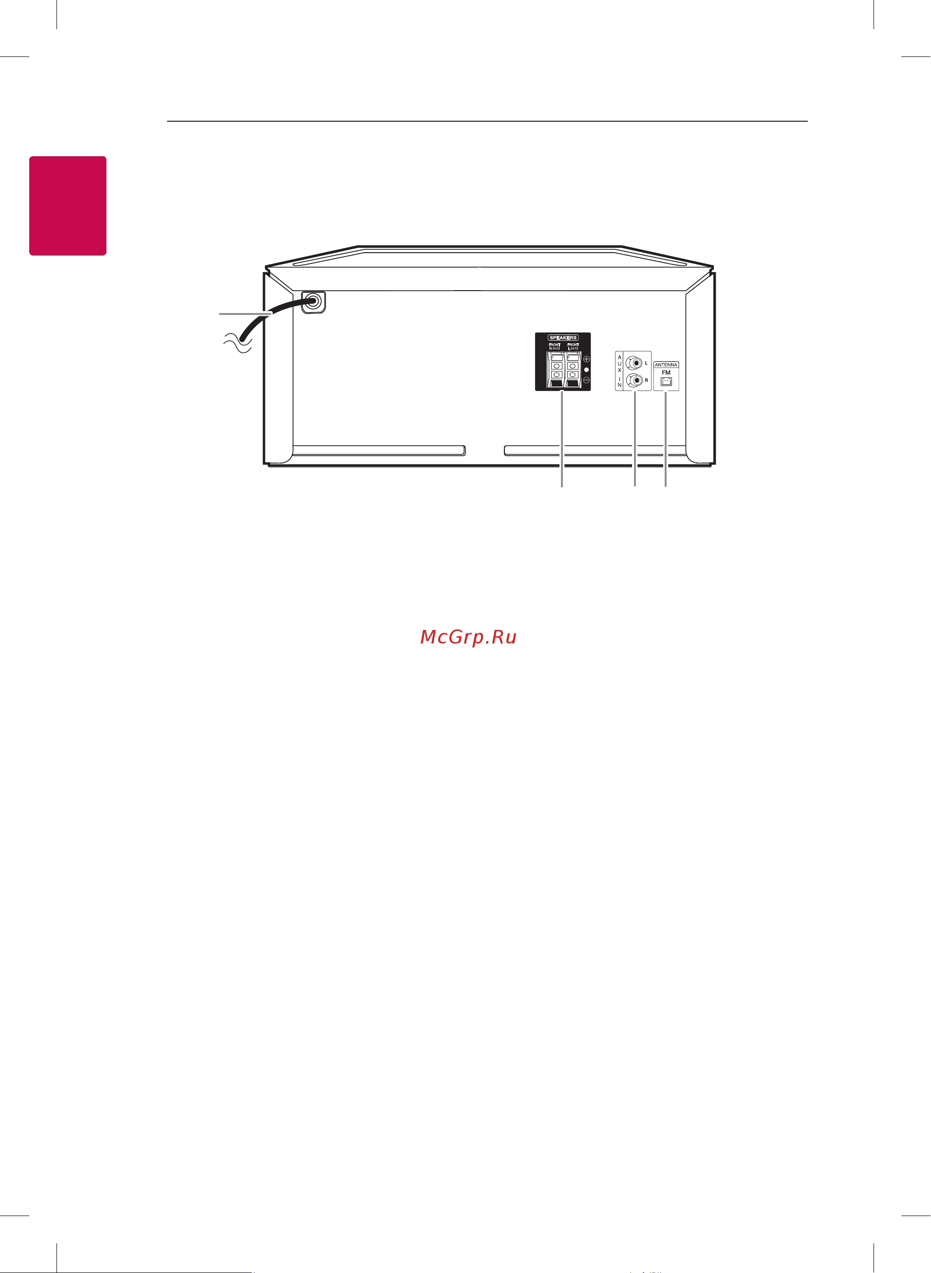 LG XBOOM CK43 [12/61] Задняя панель