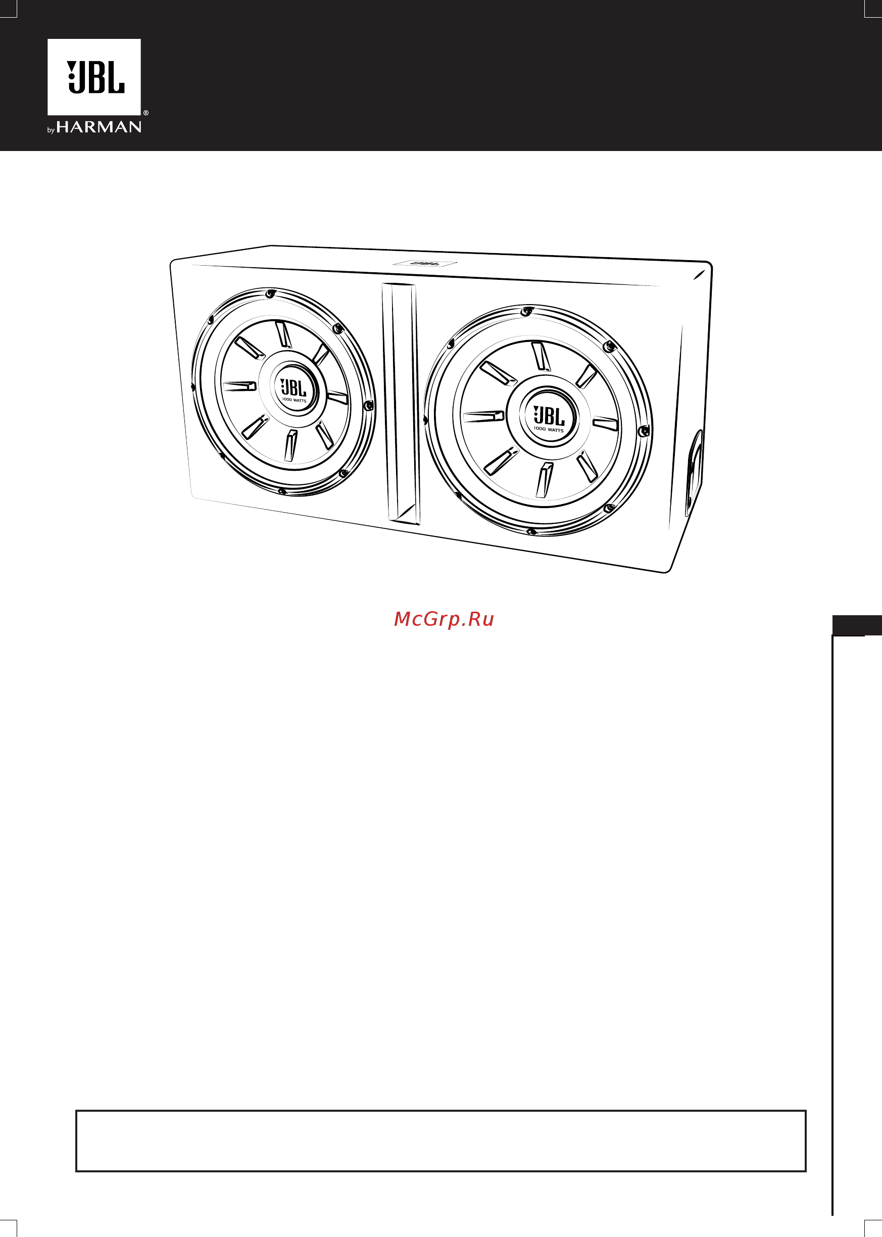 JBL Stage 1220B [15/38] Предупреждения и советы по установке