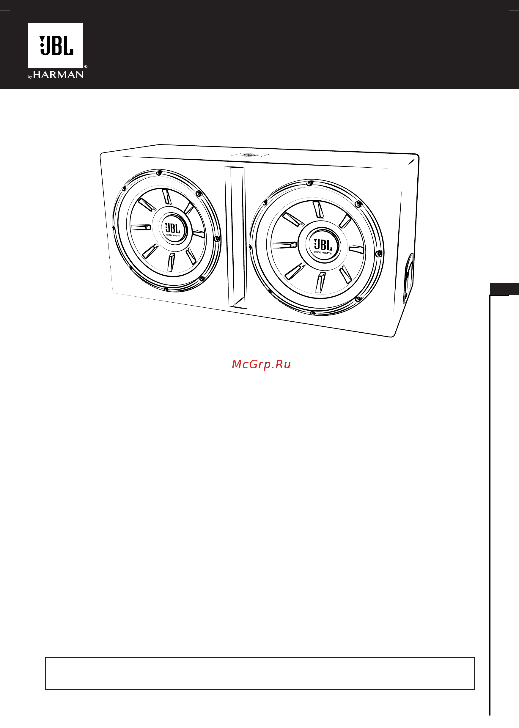 JBL Stage 1220B [9/38] Stage 1220b