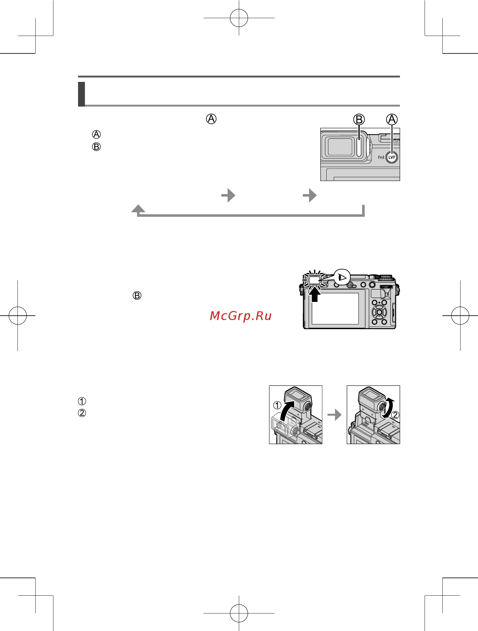 Panasonic Lumix GX9 Kit 12-32 Silver (DC-GX9KEE-S) [24/96] Кнопка lvf запись изображений с использованием видоискателя