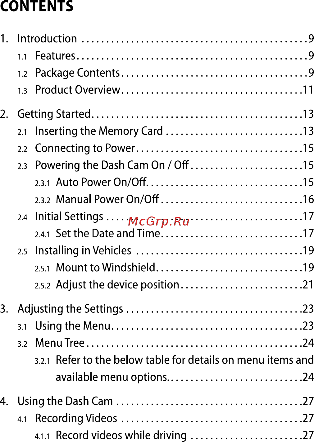 Citizen Z255 [2/72] Contents