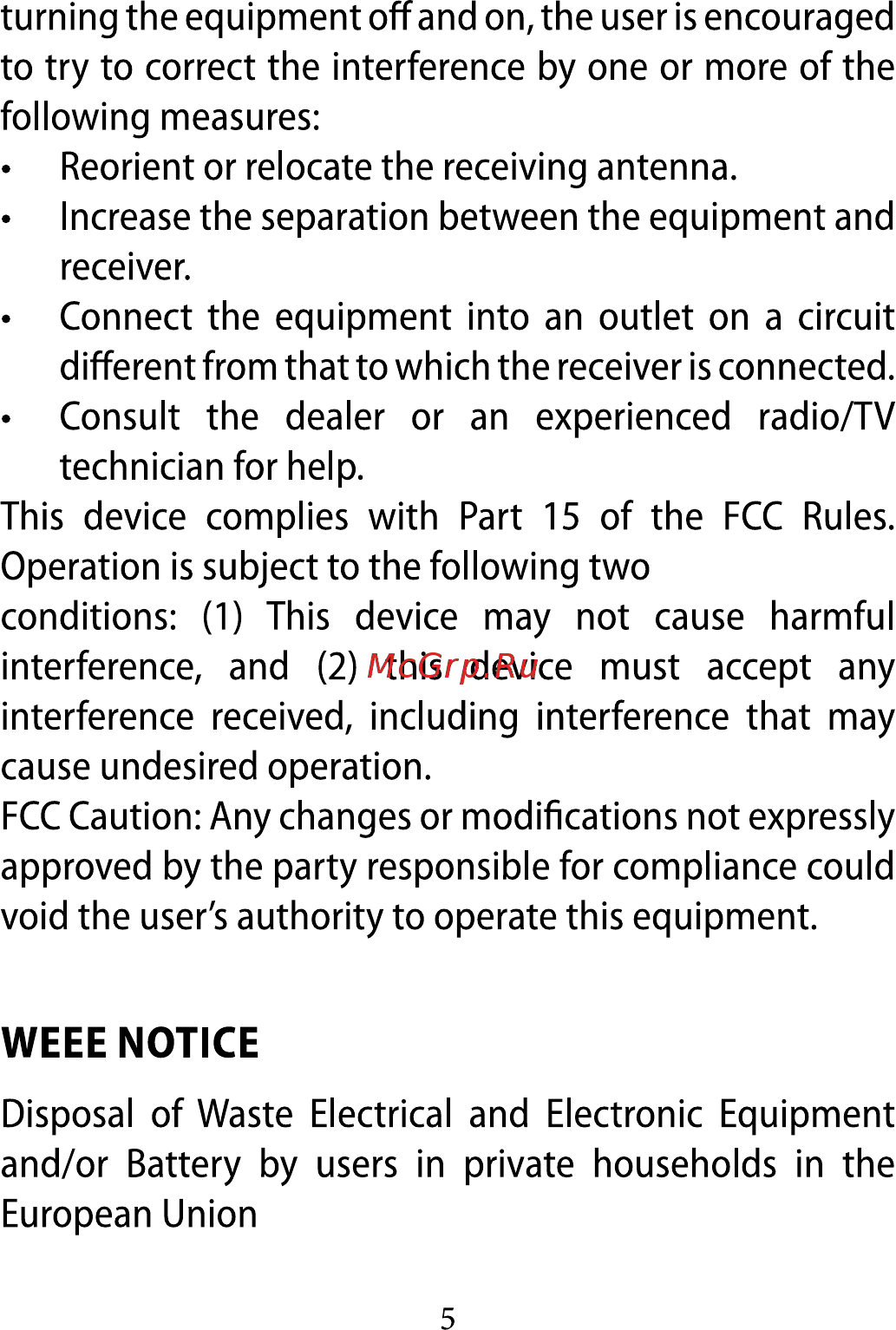 Citizen Z255 [5/72] Weee notice