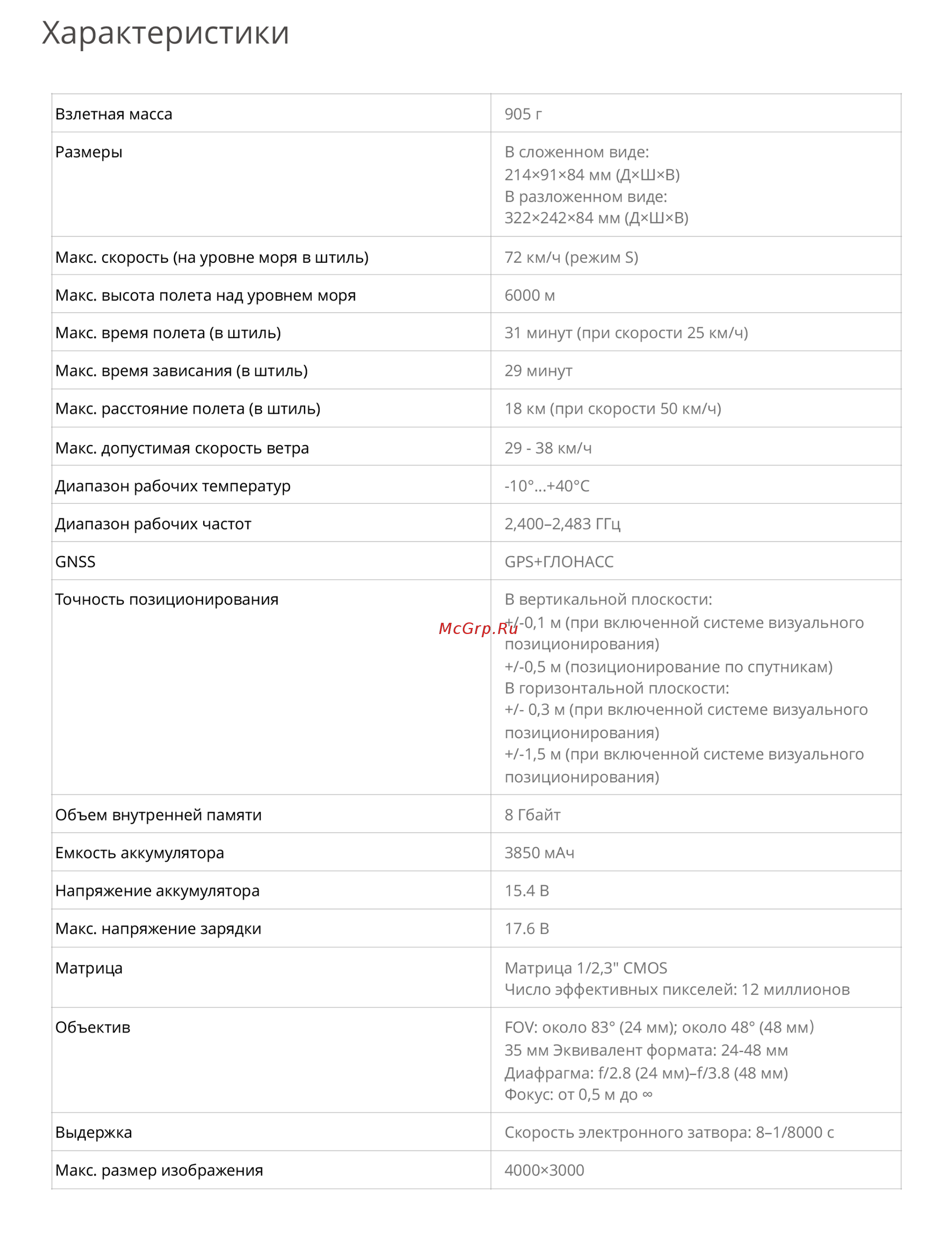 DJI Mavic 2 Zoom Инструкция по эксплуатации онлайн [10/16] 345088