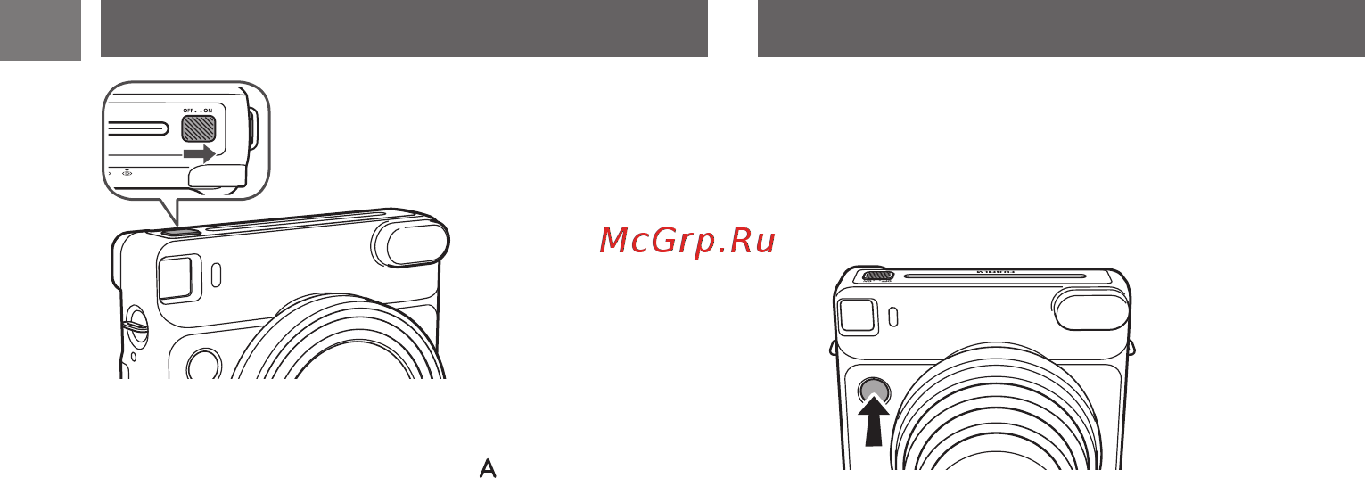 Fujifilm instax SQUARE SQ6 White [10/308] En turning the camera on off