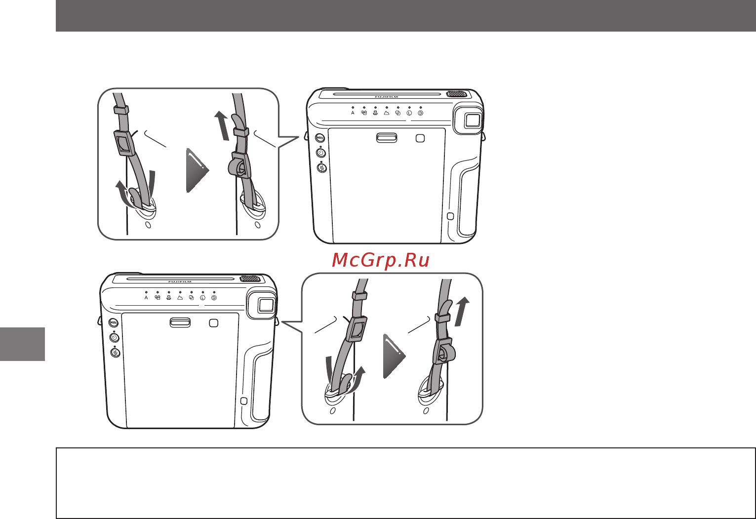 Fujifilm instax SQUARE SQ6 Gold [178/308] Montaggio della cinghietta
