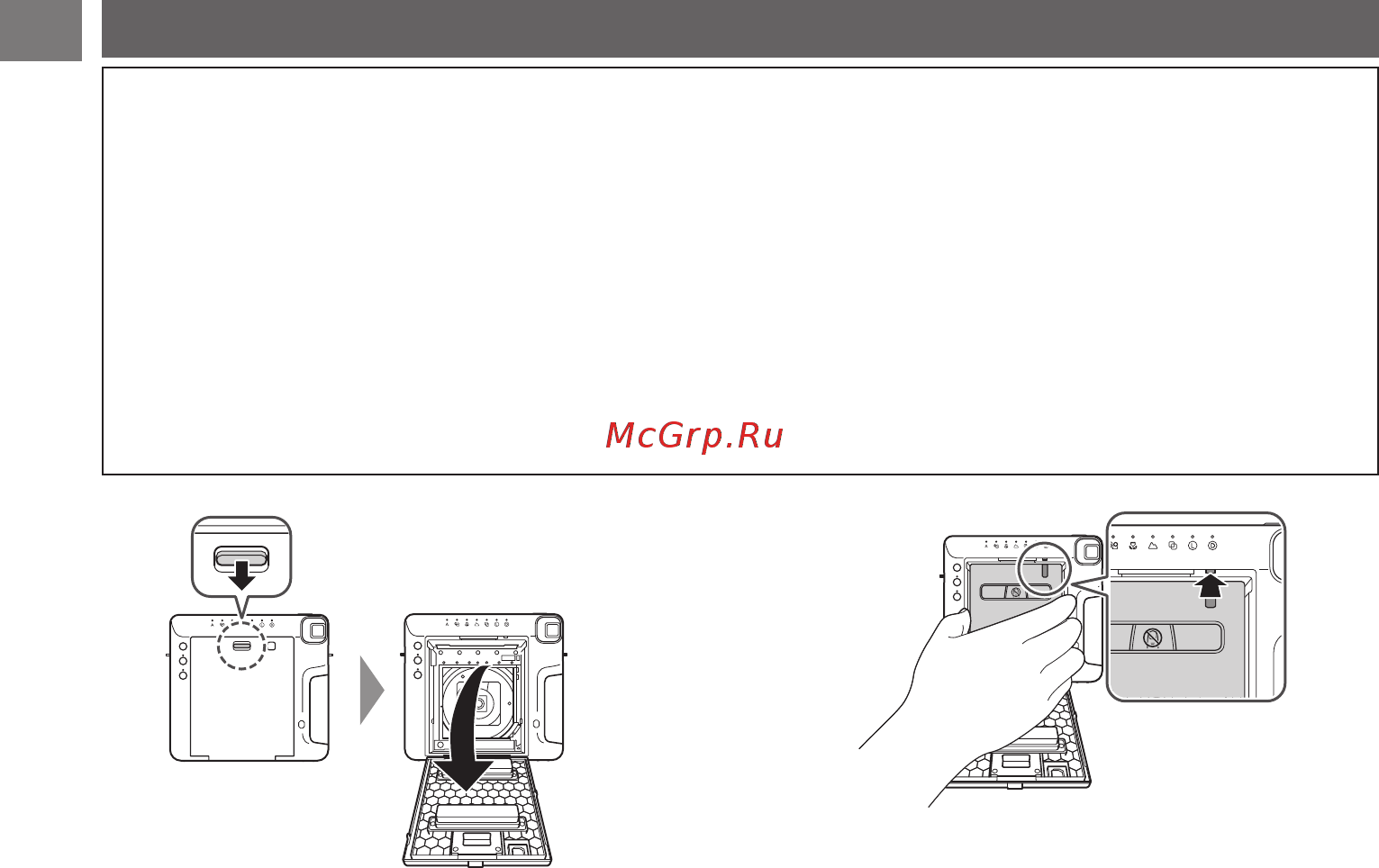 Fujifilm instax SQUARE SQ6 Gold [8/308] En loading the instax square film pack