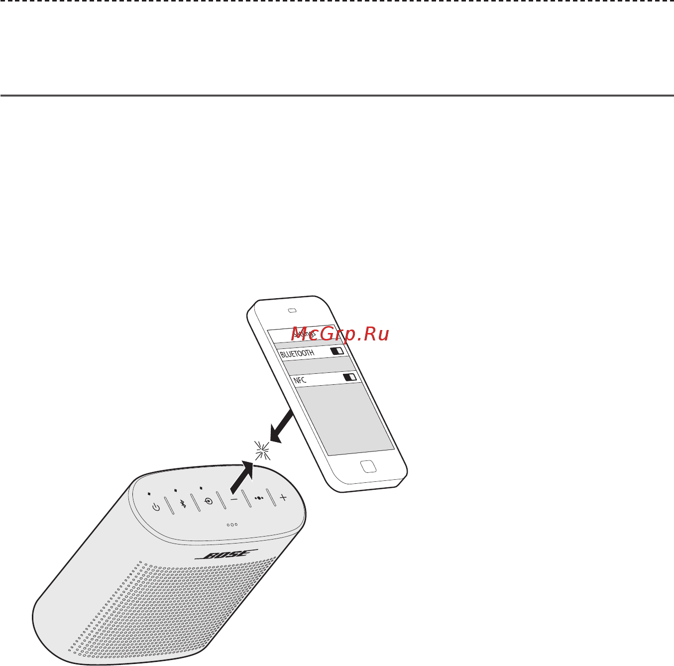 Bose SoundLink Color Bluetooth II White [17/28] Сопряжение мобильного устройства с помощью nfc